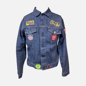 Vintage Dude Western Denim Jacket with Patches