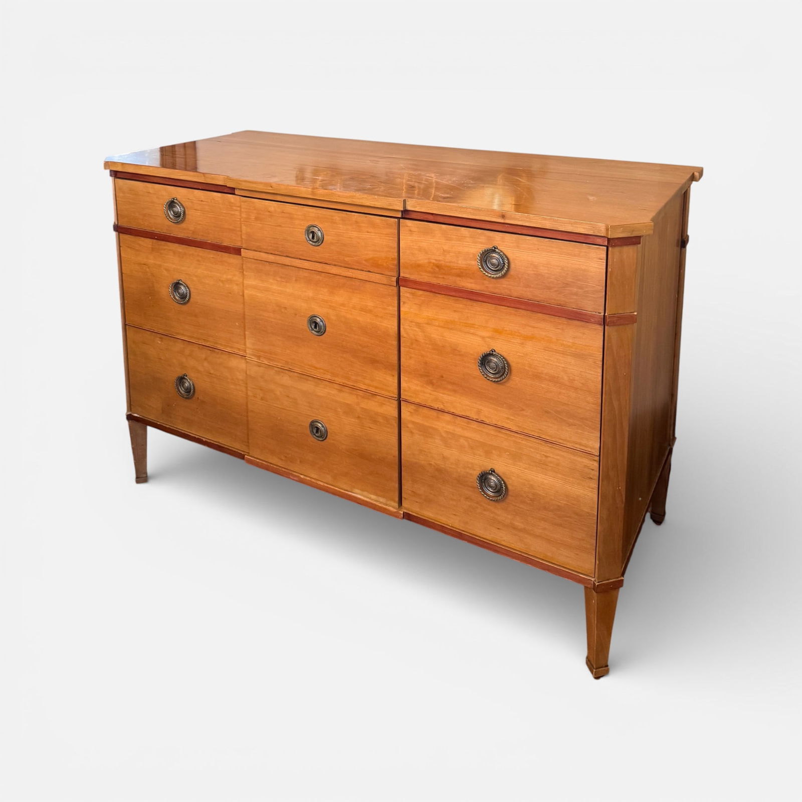Niermann Weeks "Danish Commode" Three-Drawer Chest Louis XVI Style (1 of 7)