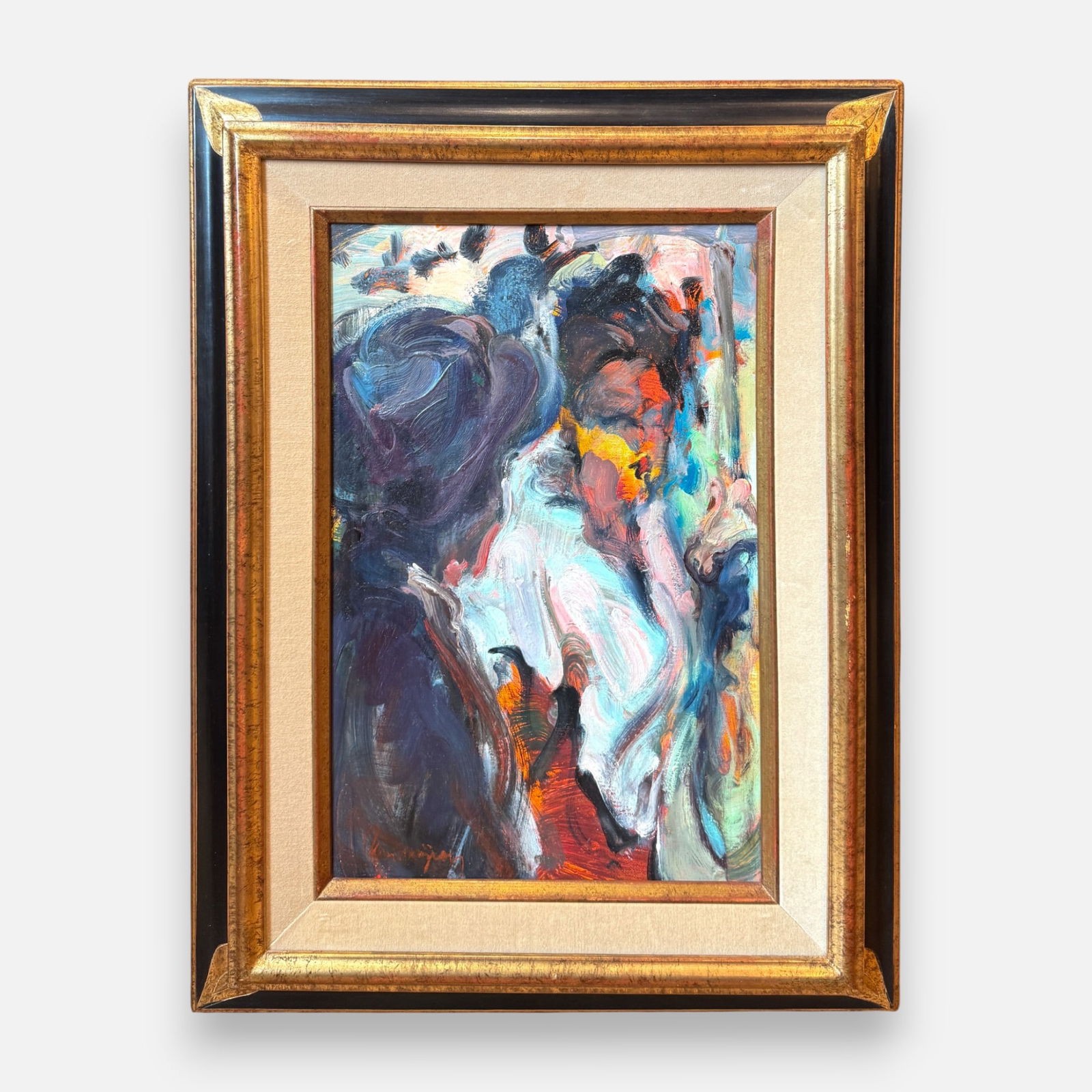 Gerard Pamboujian Signed Oil on Canvas Framed Impressionist Painting (1 of 4)