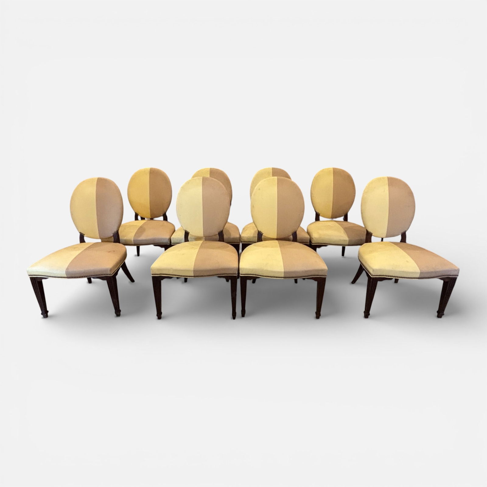 Set of Eight Barbara Berry Style Modernist Dining Chairs (1 of 10)