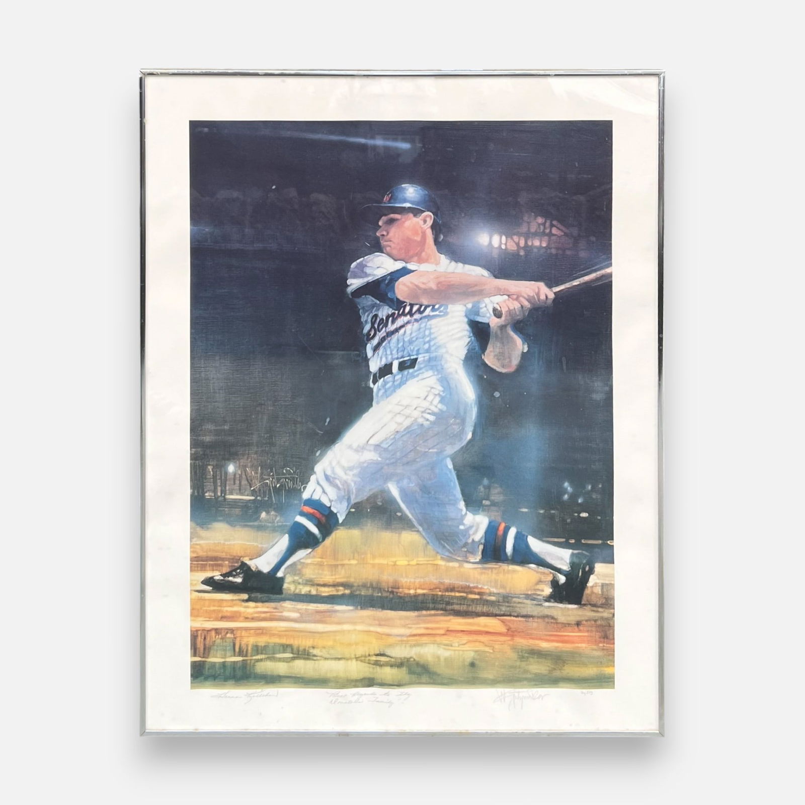 Walt Spitzmiller "Harmon Killebrew" Autographed Lithograph Framed Print (1 of 7)