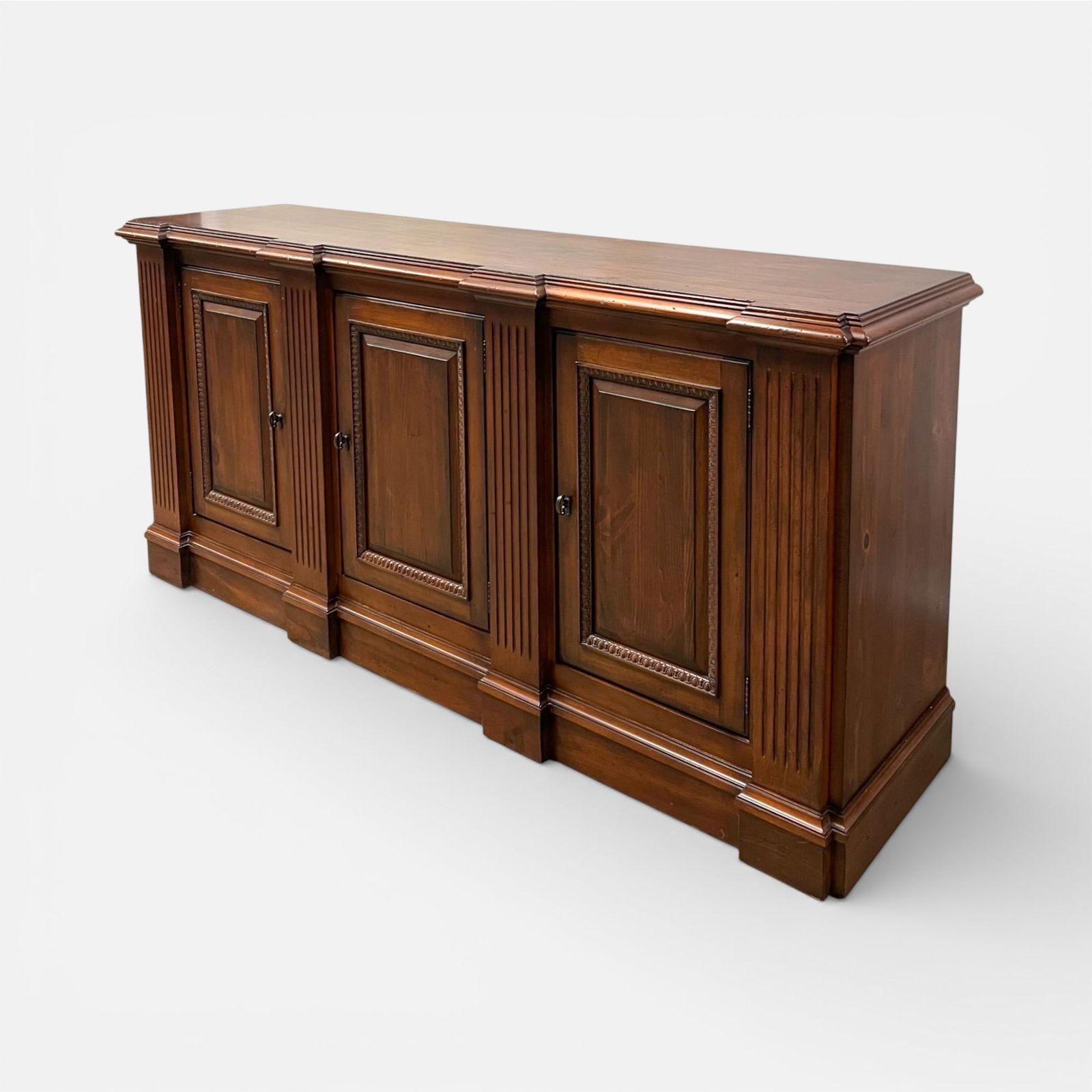 Century Furniture Carved Wood Three-Door Sideboard Buffet (1 of 6)