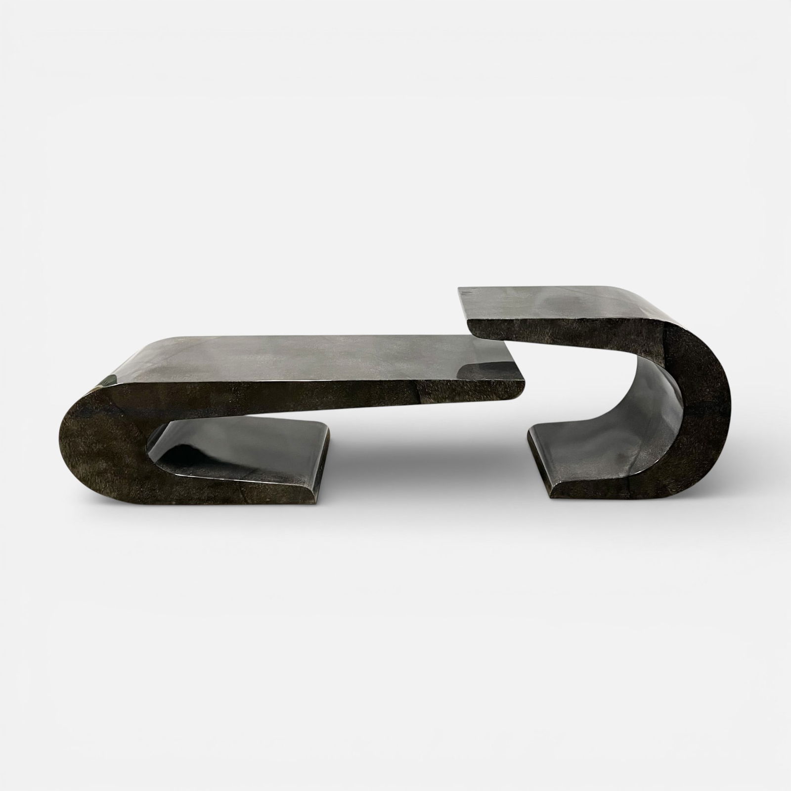 Karl Springer Style Biomorphic Contemporary Statement Coffee and Side Laminate Table (1 of 6)