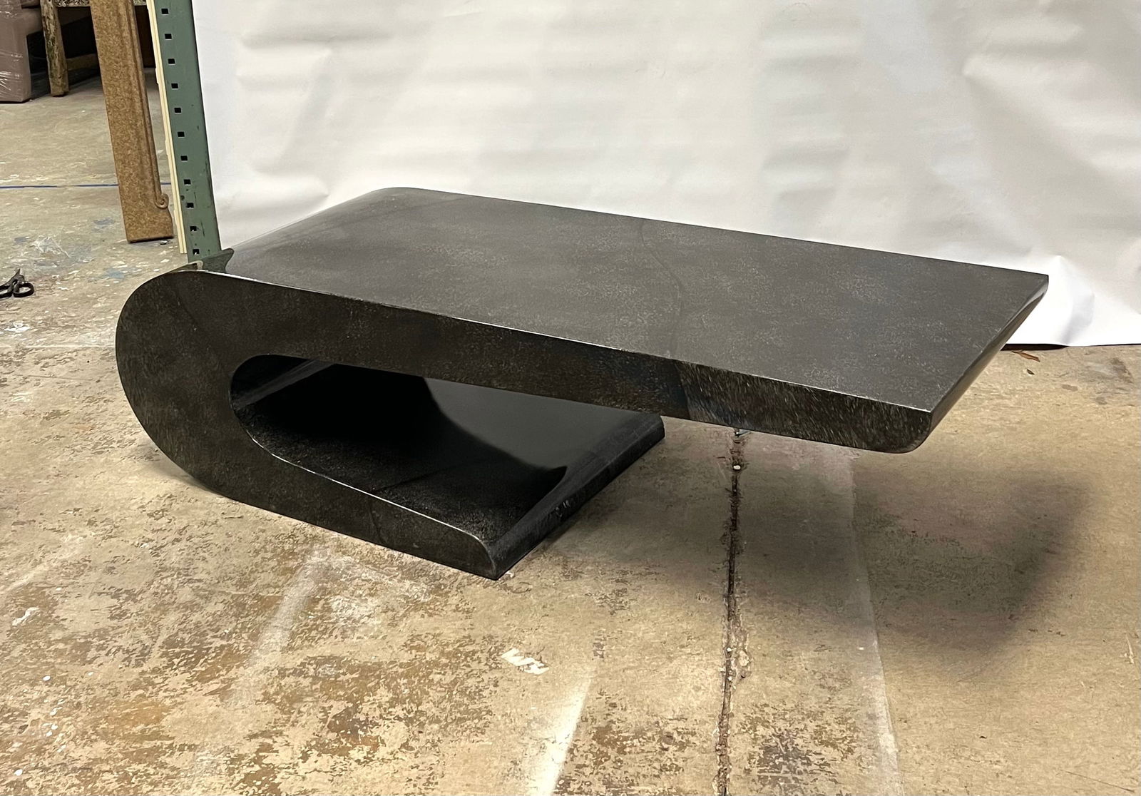 Karl Springer Style Biomorphic Contemporary Statement Coffee and Side Laminate Table - 2