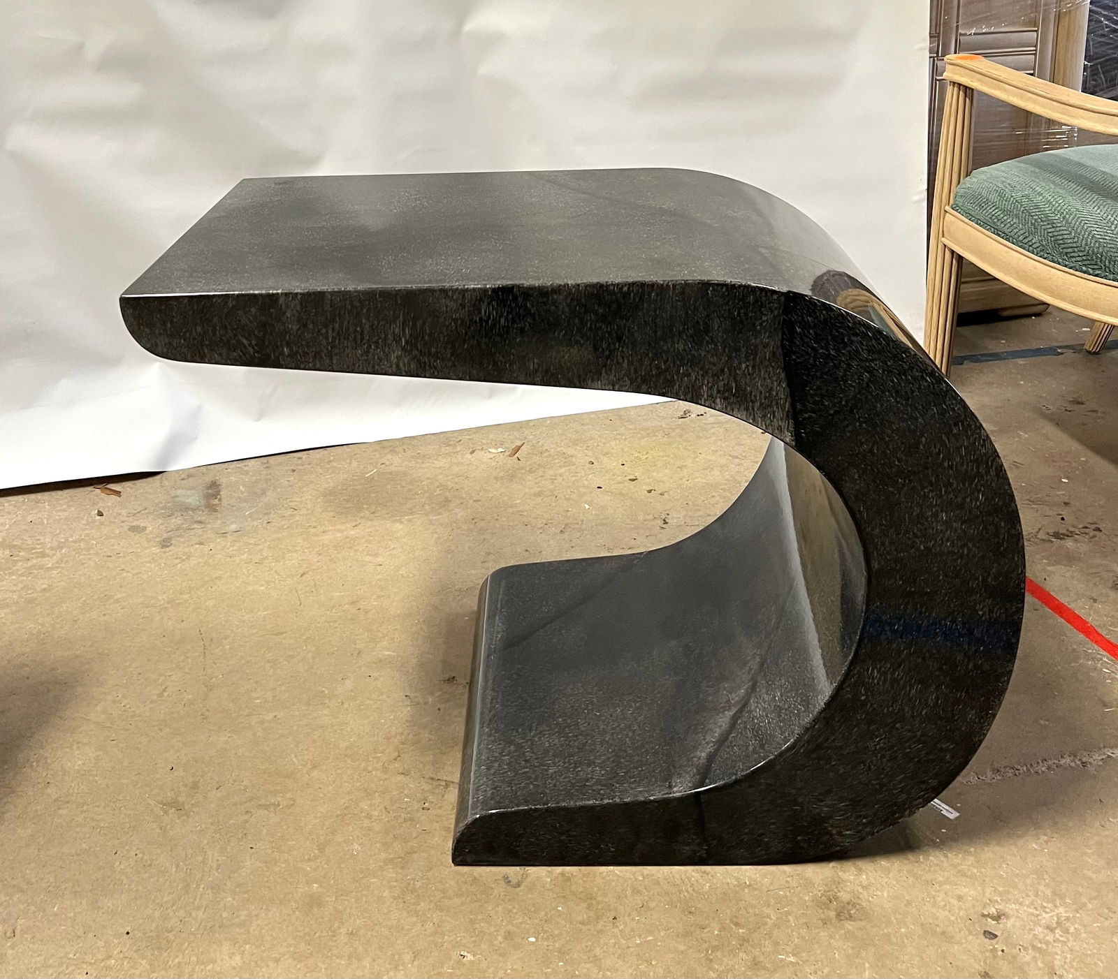 Karl Springer Style Biomorphic Contemporary Statement Coffee and Side Laminate Table - 3