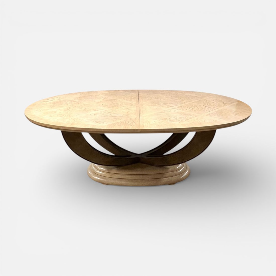 Henredon Art Deco Transitional Pickled Oak Omni Collection Dining Table (1 of 7)