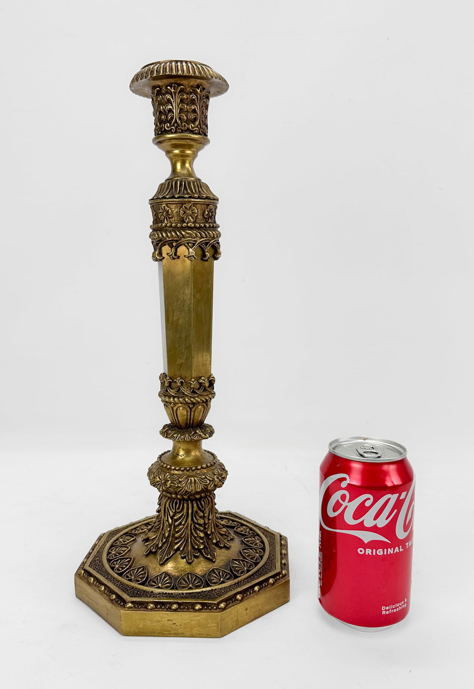 Pair United Wilson Baroque Brass Candlesticks - 2