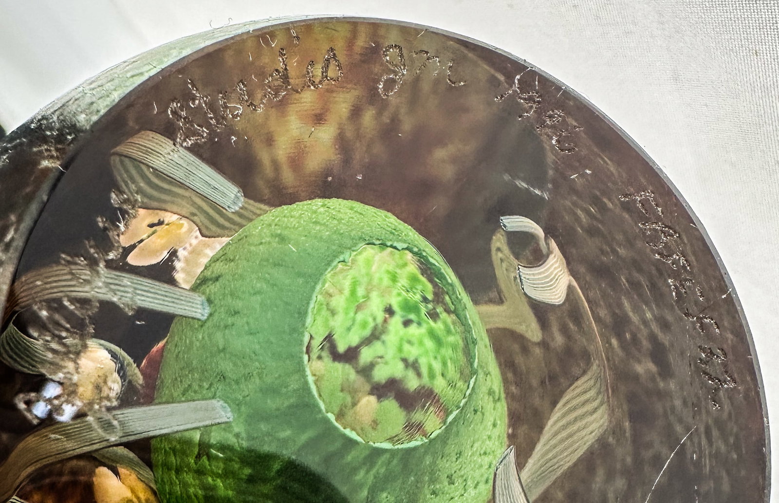 Zellique Studio JM 1996 Iridescent Art Glass Butterfly Paperweight - 7