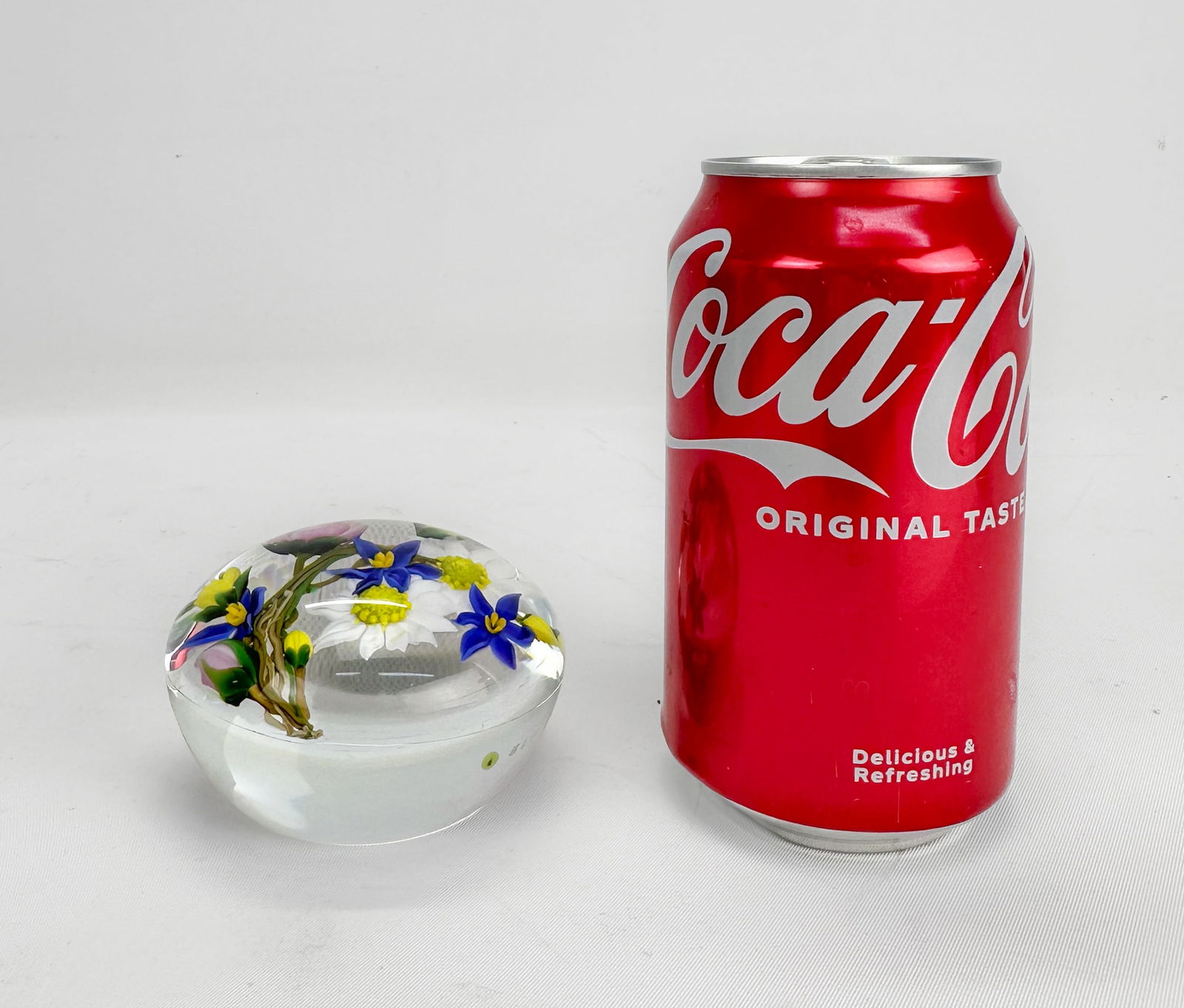 Paul Stankard 1982 Signed Braided Flower Bouquet Studio Art Glass Paperweight - 3