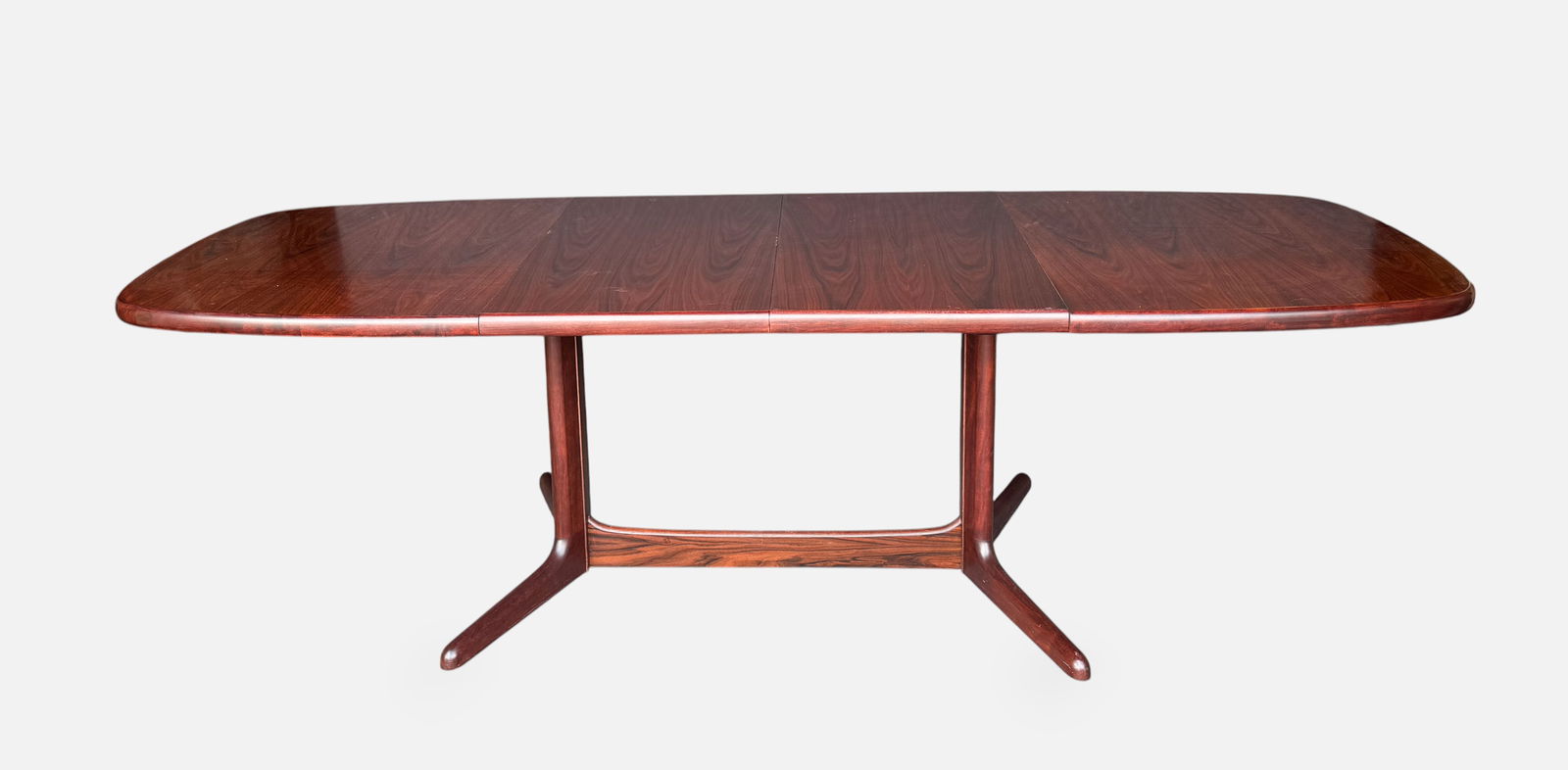 Rasmus Danish Modern MCM Rosewood Extending Dining Table w/Two Leaves - 2