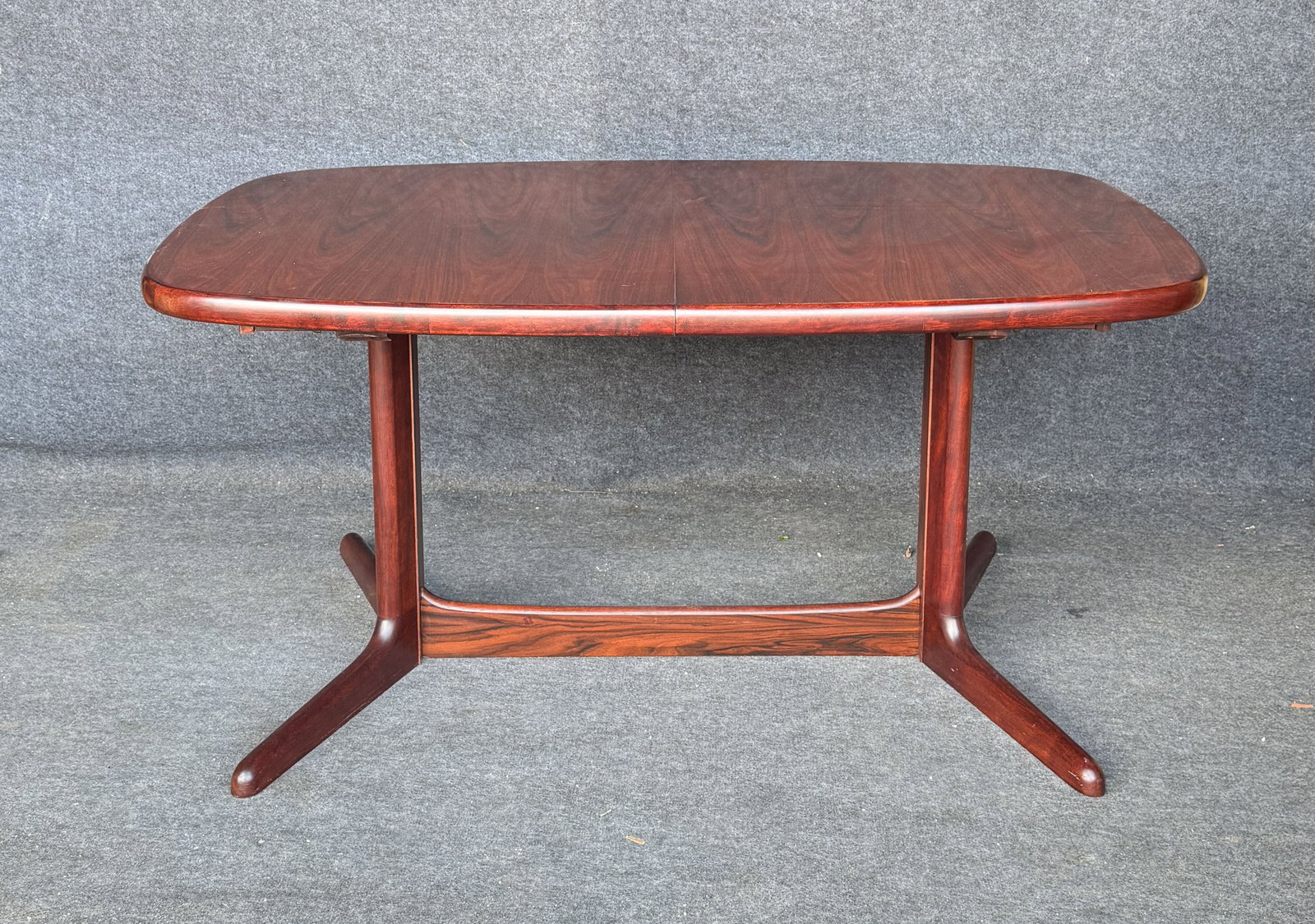 Rasmus Danish Modern MCM Rosewood Extending Dining Table w/Two Leaves - 3