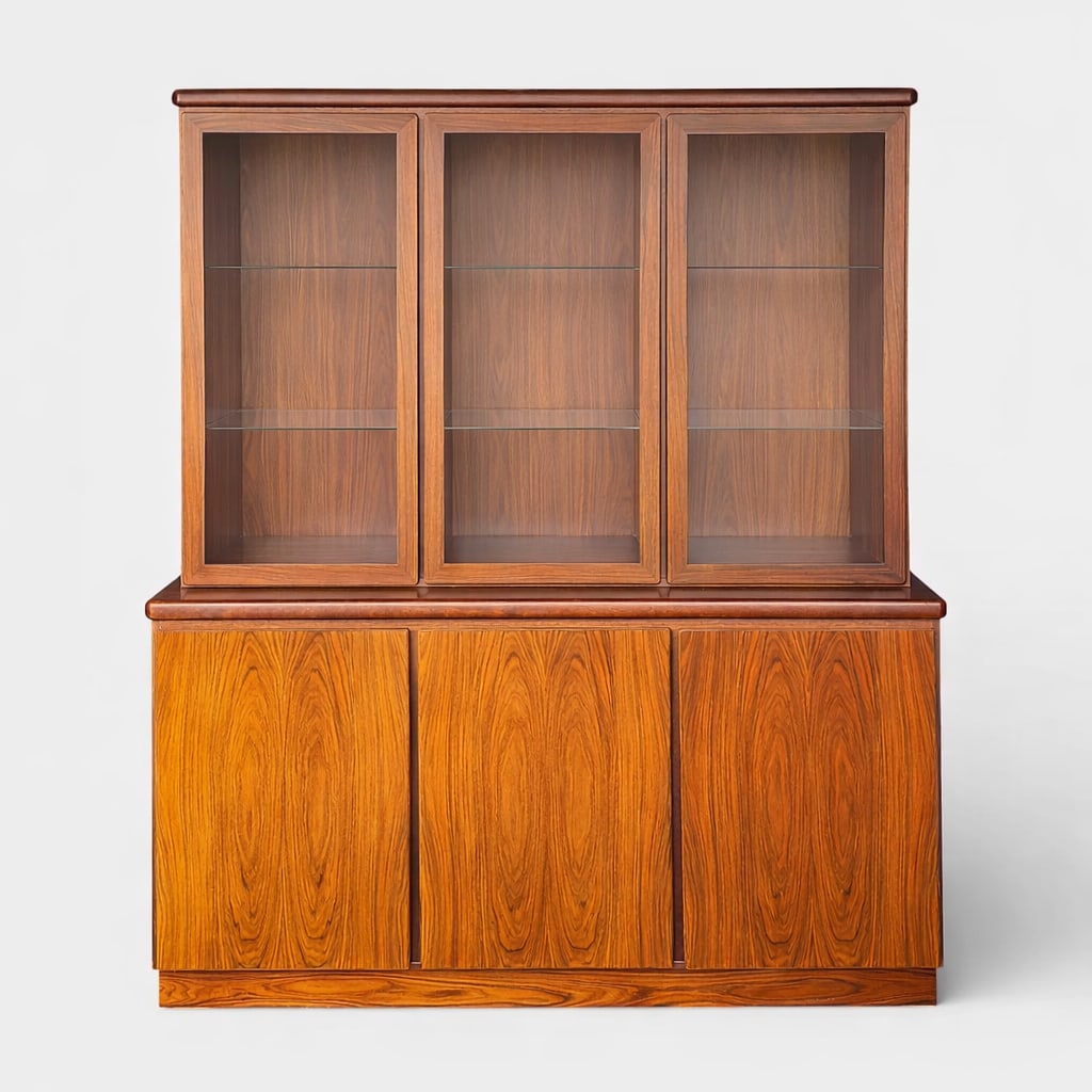 Rasmus Danish Modern MCM Rosewood 2-Piece Display Cabinet (1 of 9)