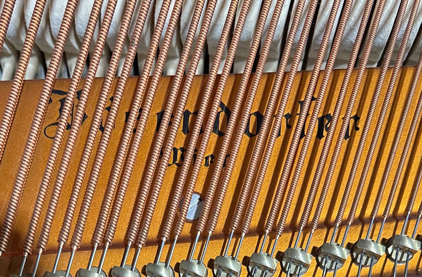 1982 Hand Built Bosendorfer Model 200 6'7" Grand Piano Austrian Ebony Lacquer Case - 11