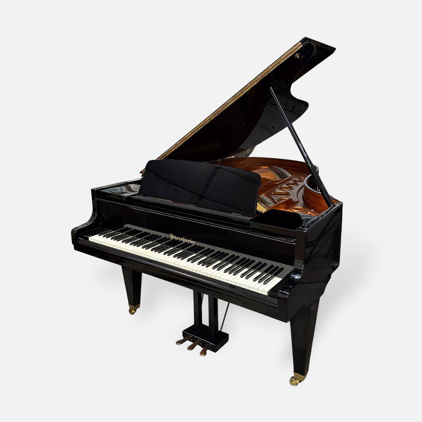 1982 Hand Built Bosendorfer Model 200 6'7" Grand Piano Austrian Ebony Lacquer Case (1 of 4)
