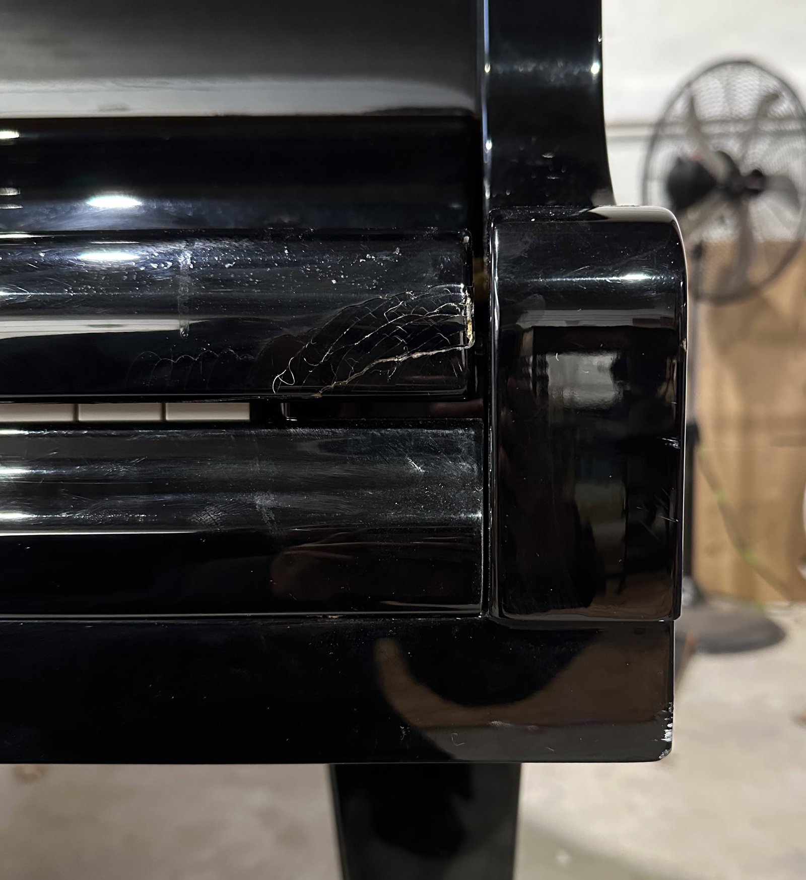 1982 Hand Built Bosendorfer Model 200 6'7" Grand Piano Austrian Ebony Lacquer Case - 6