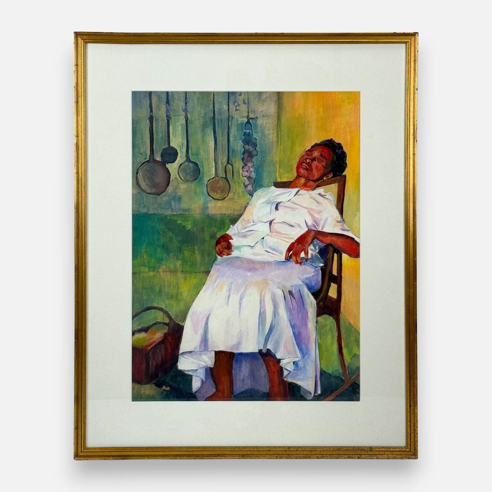 Conn Signed Watercolor on Paper Painting Framed: Signed "CONN" to the rocker. Very good sight condition. Approx. sight size 19 1/2" x 14 1/4".For shipping, we highly recommend Donald Camden at UPS Store 4608. Alternatively, reach out to one of our p