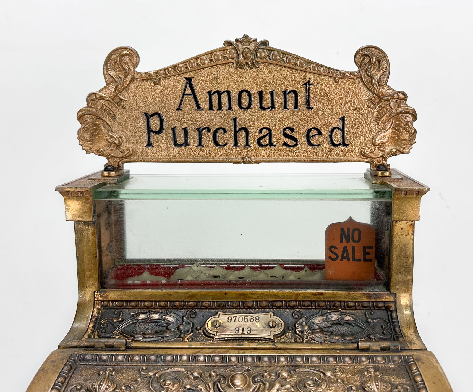 Antique 1913 Model 13 Brass National Cash Register - 3