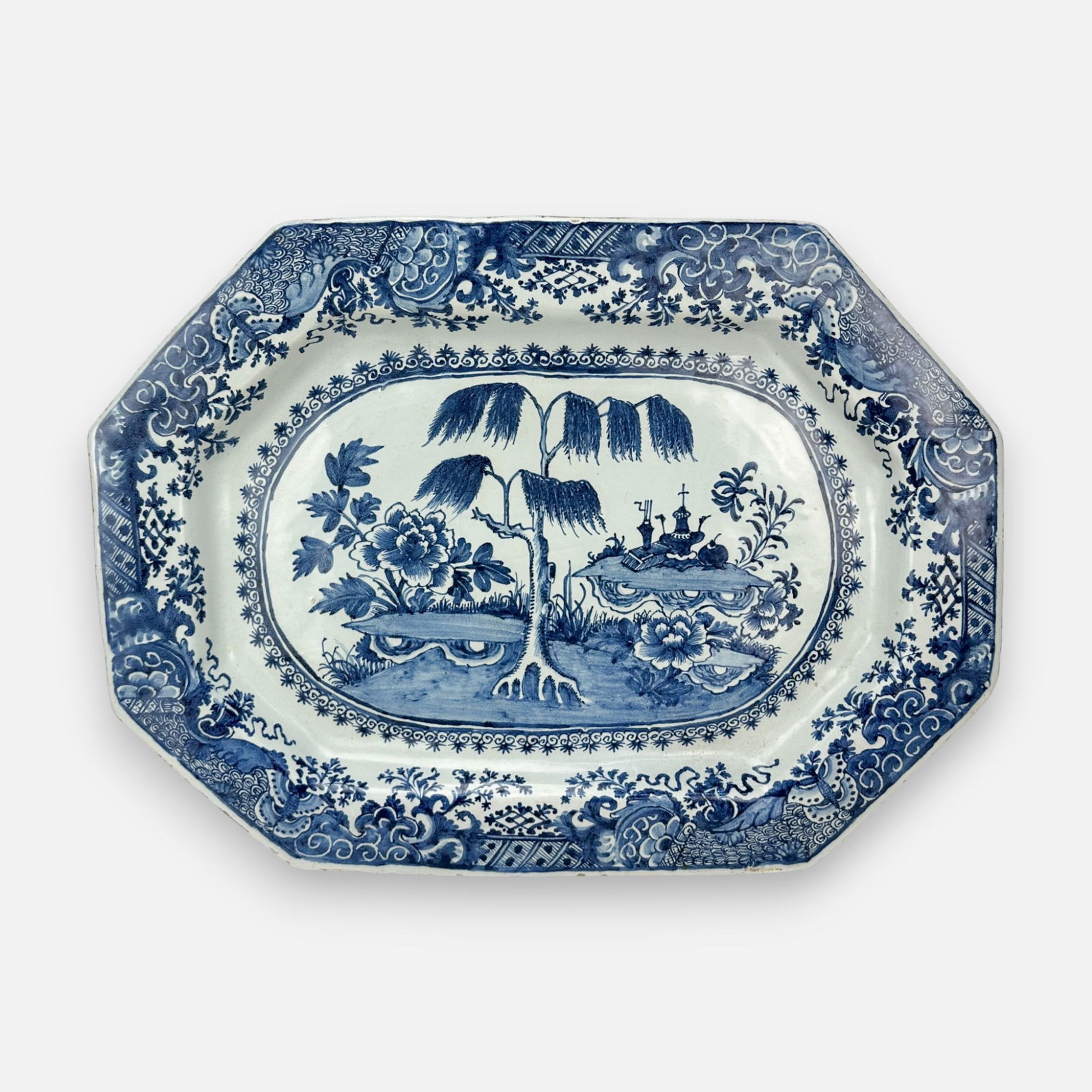 Antique Dutch Delftware Ceramic Serving Platter (1 of 8)