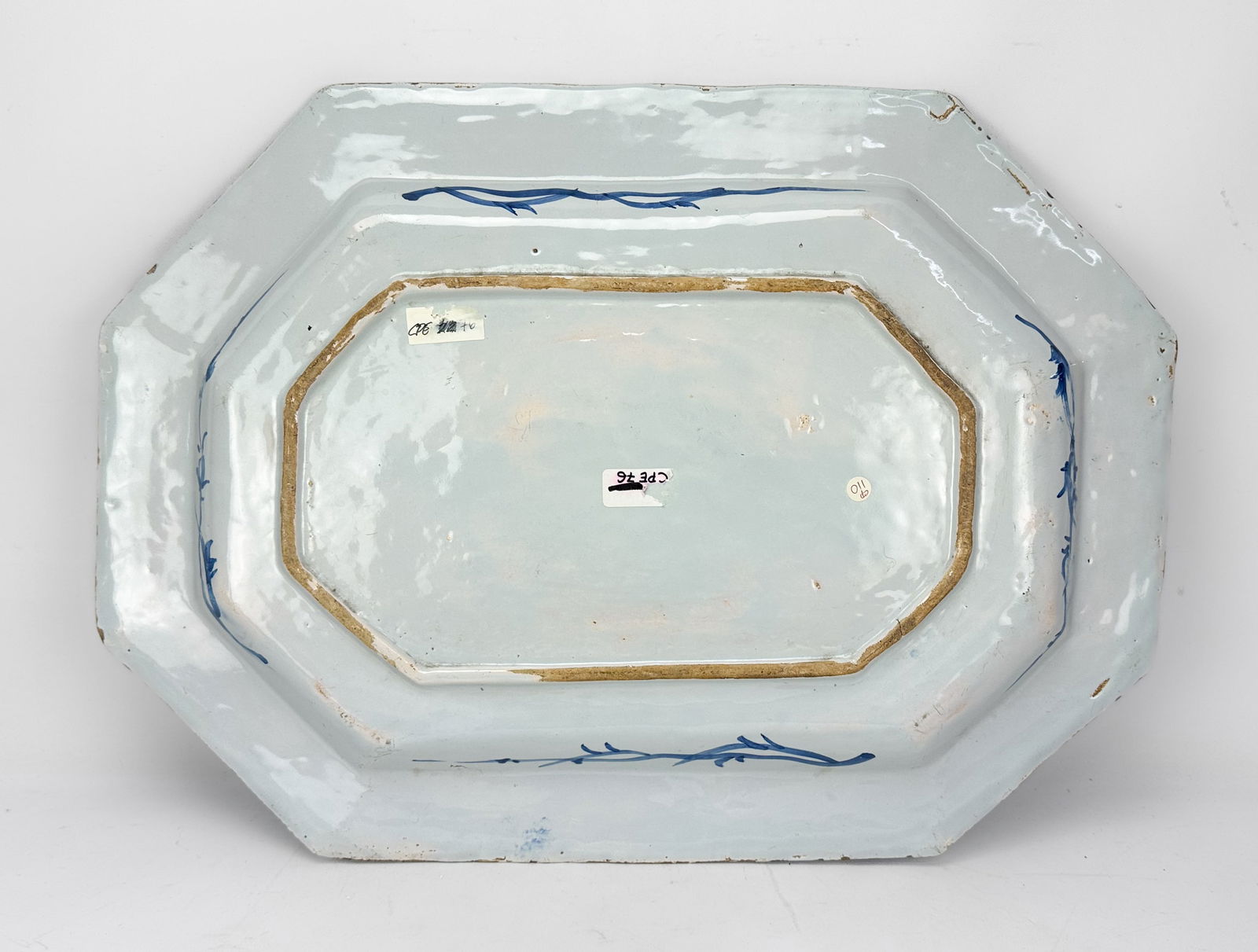 Antique Dutch Delftware Ceramic Serving Platter - 7