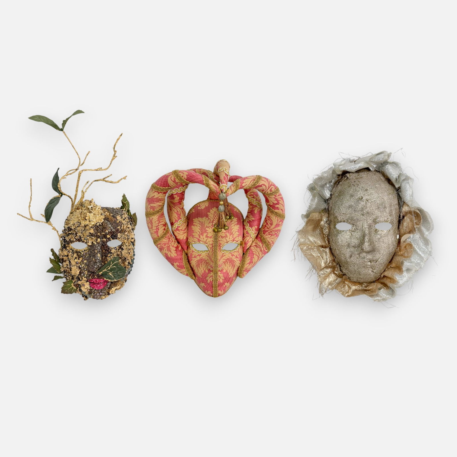 Three 1980s Venetian Masquerade Handmade Paper Mache Mixed Media Couture Mother Nature Masks: For shipping, we highly recommend Donald Camden at UPS Store 4608. Alternatively, reach out to one of our preferred shippers listed at the link below or elect for LiveShipping in the checkout screen.