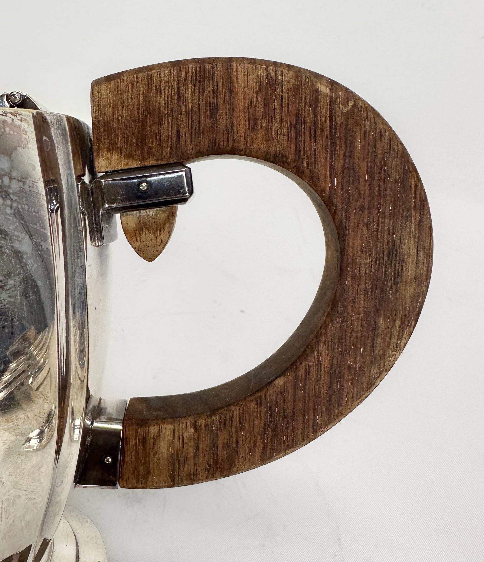 French Art Deco Silver Plate and Rosewood Tea & Coffee Service Set - 14