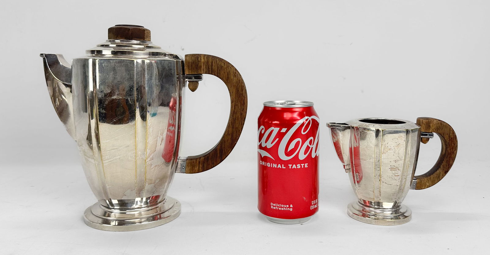 French Art Deco Silver Plate and Rosewood Tea & Coffee Service Set - 2