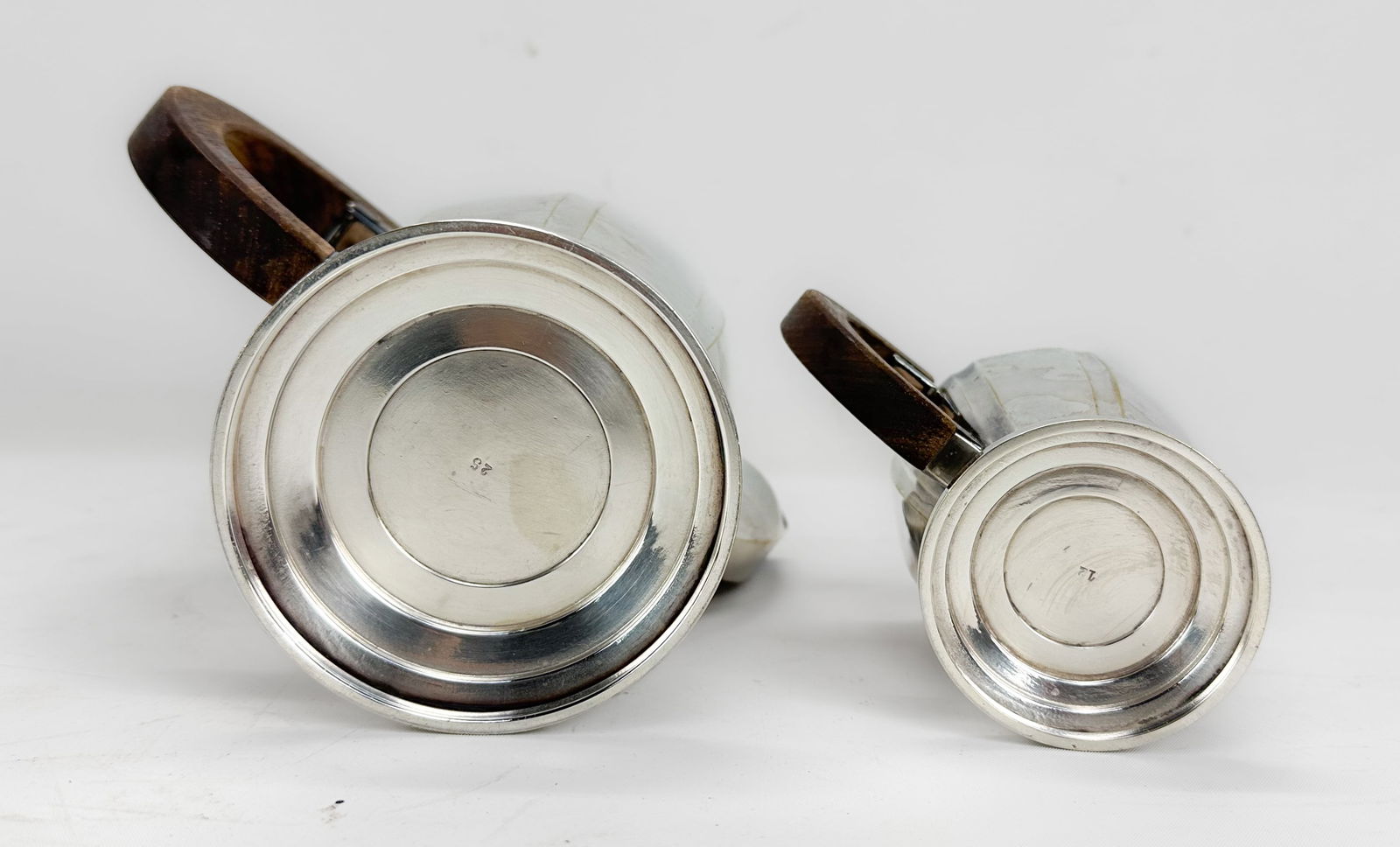 French Art Deco Silver Plate and Rosewood Tea & Coffee Service Set - 4