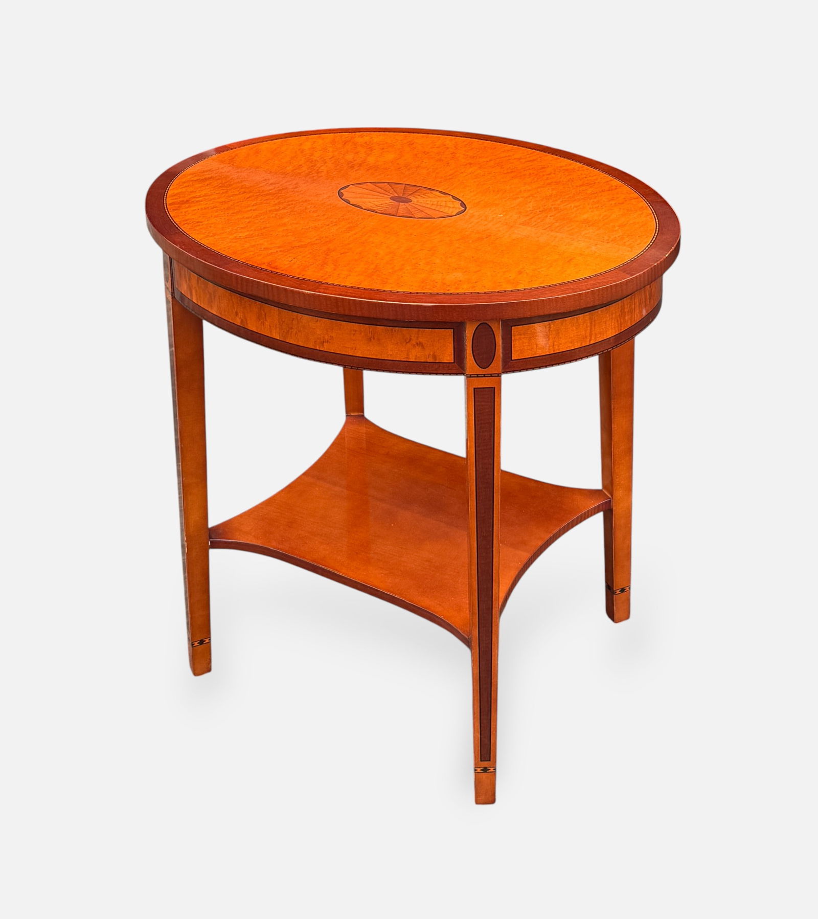 Kindel Federal Style Inlaid Satinwood Side Table (1 of 6)