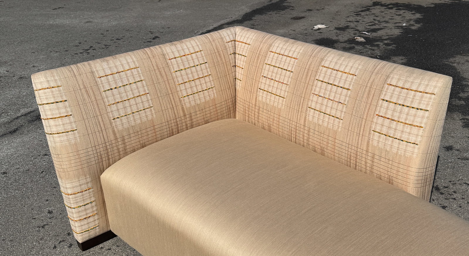 Joe D'Urso Donghia Contemporary Modernist Island Sofa w/Custom Upholstery - 4