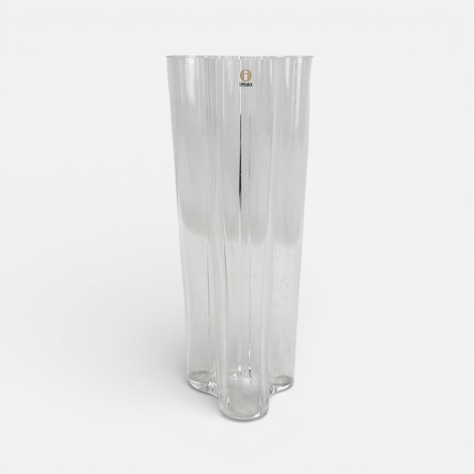 Iittala Alvar Aalto Collection Clear Glass Wave-Form Tall Vase (1 of 7)