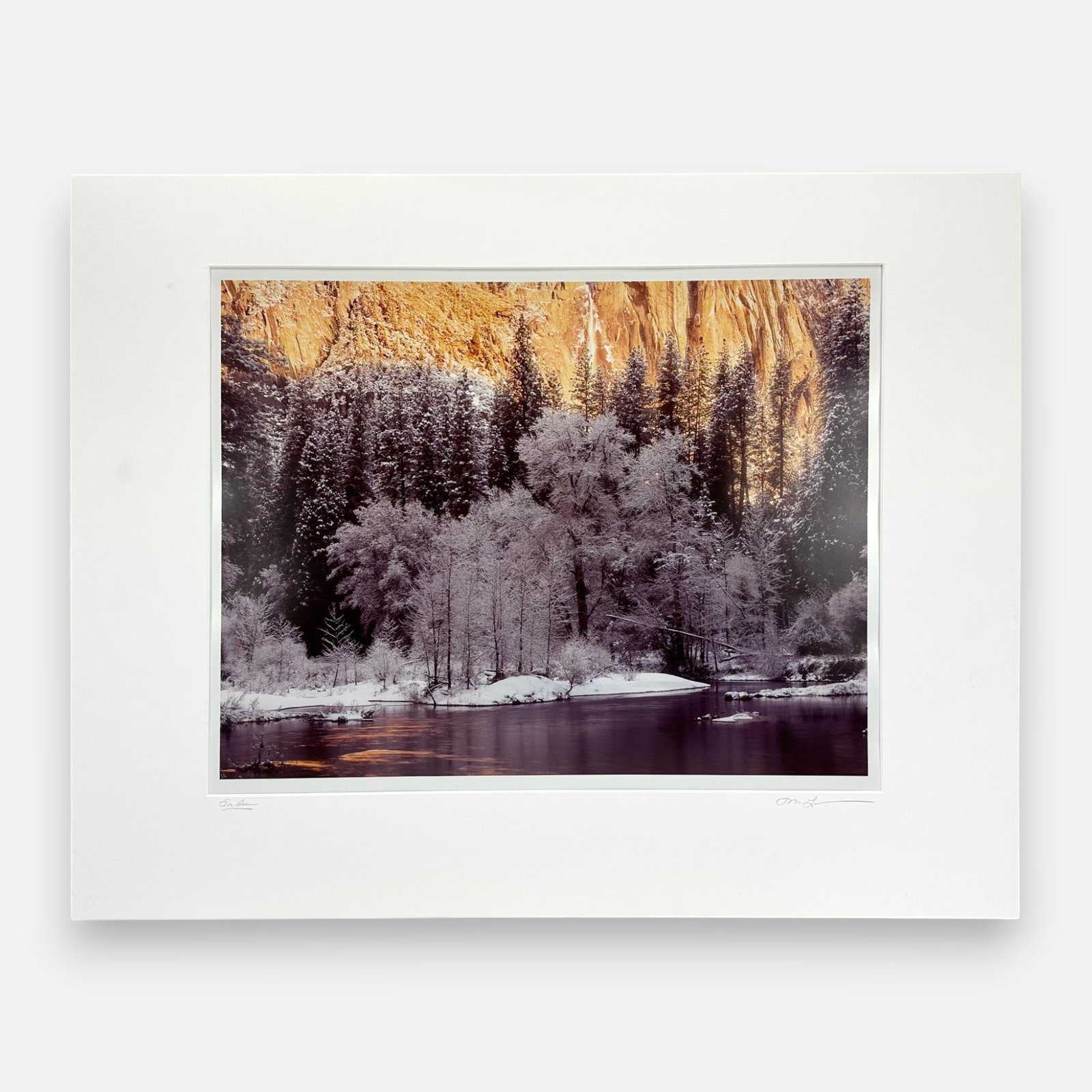 Frederic M. Leykam "Yosemite Falls" 1998 Photograph Print: Appox. image size 14 1/2" x 19". Loose and matted original photograph, very good condition. For shipping, we highly recommend Donald Camden at UPS Store 4608. Alternatively, reach out to one of our pr