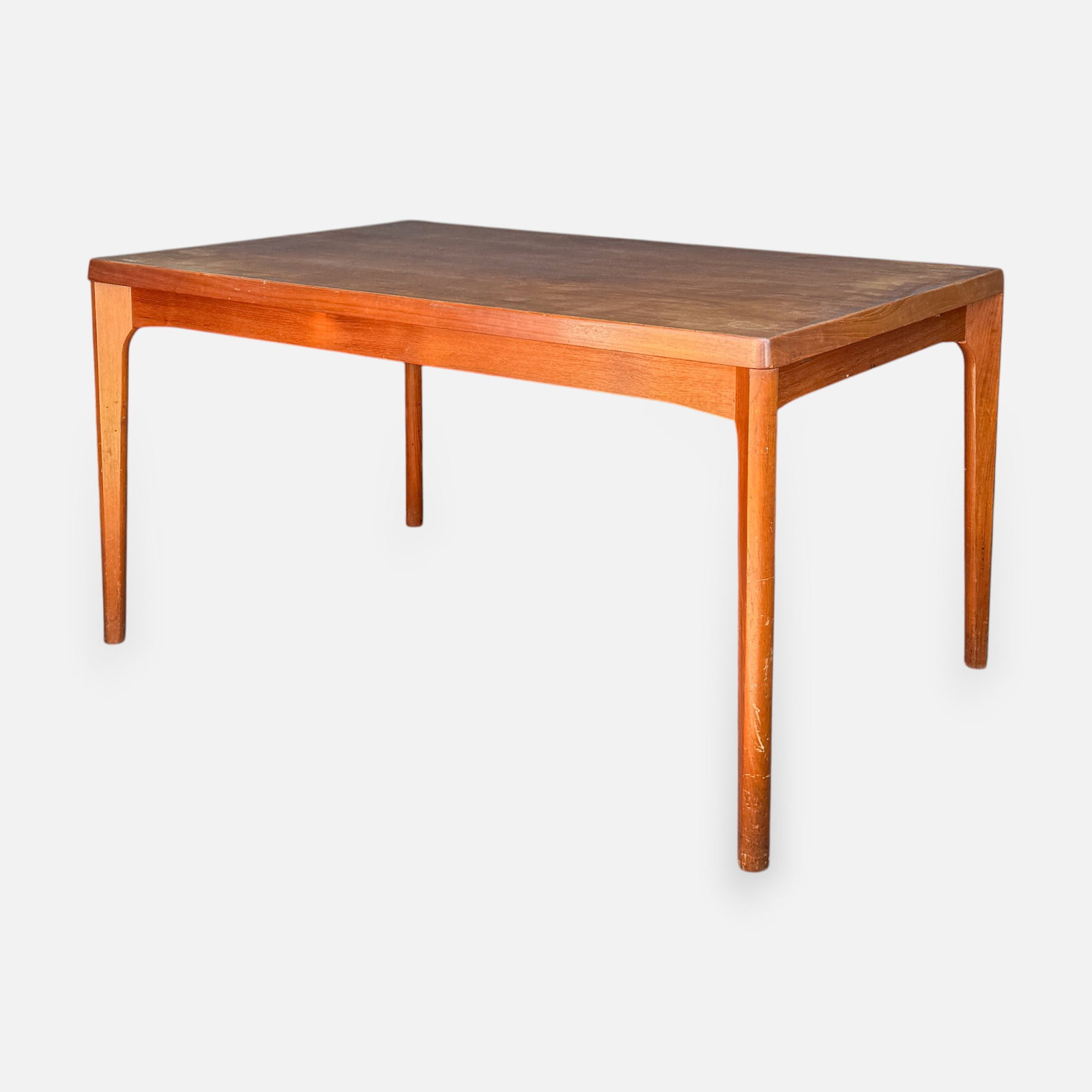 Henning Kjaernulf for Vejle Stole Danish MCM Teak Extending Dining Table w/Two Leaves (1 of 7)