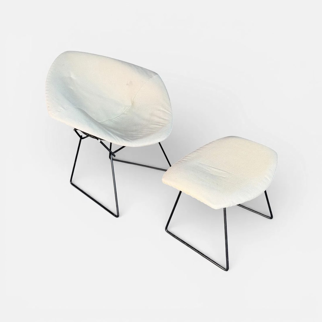 Harry Bertoia for Knoll "Diamond" MCM Mid Century Modern Lounge Chair & Ottoman (1 of 8)