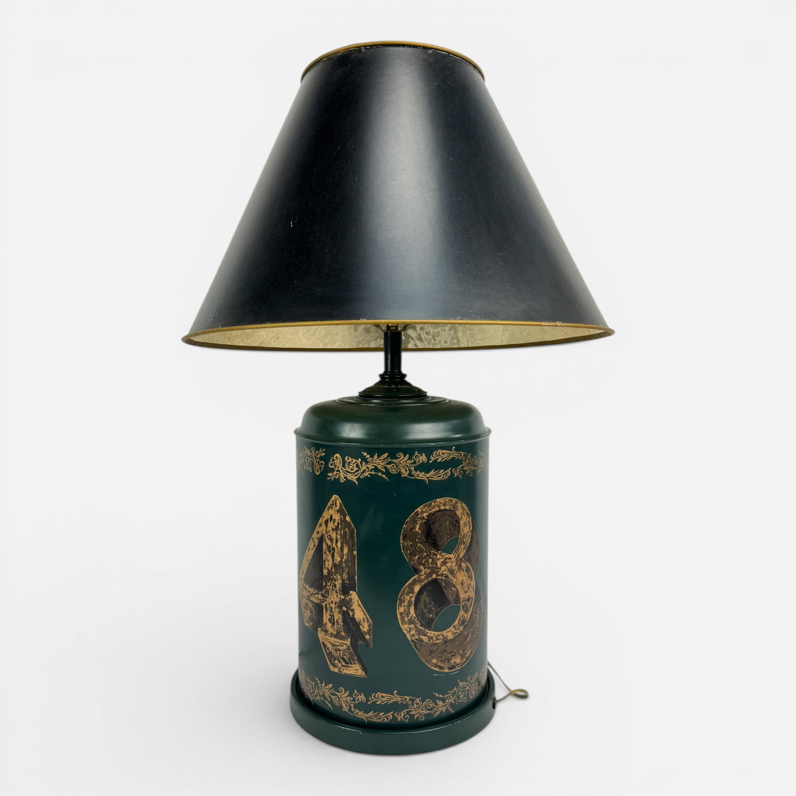 Artemis Studios Tole Metal Tea Canister Table Lamp "48": Ca. late 20th to 21stC. For shipping, we highly recommend Donald Camden at UPS Store 4608. Alternatively, reach out to one of our preferred shippers listed at the link below or elect for LiveShipping 