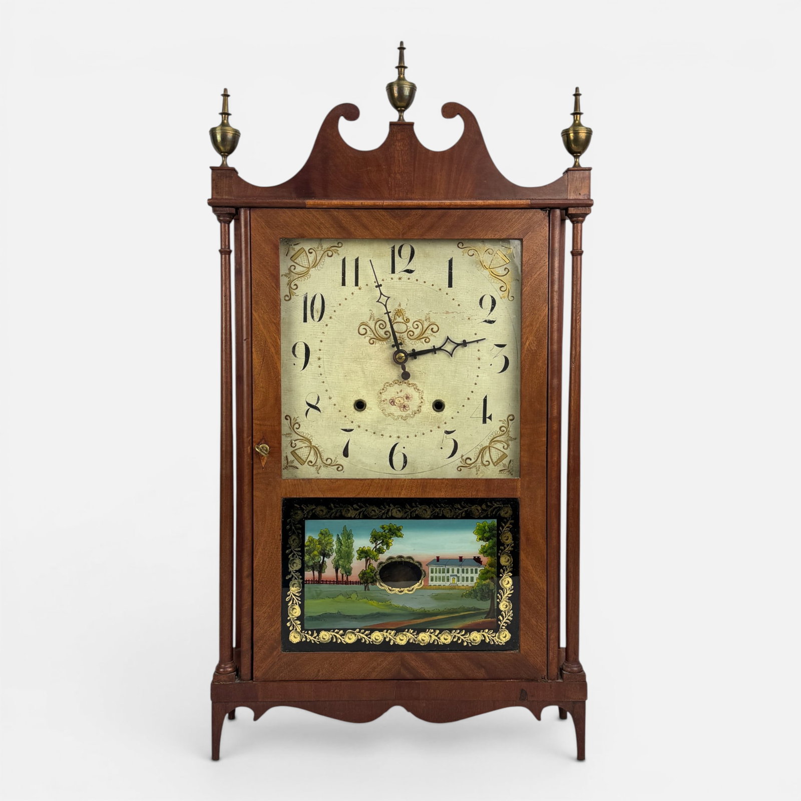 Antique 19thC Hugh Kearney & Co. Federal Pillar & Scroll Shelf Clock (1 of 13)