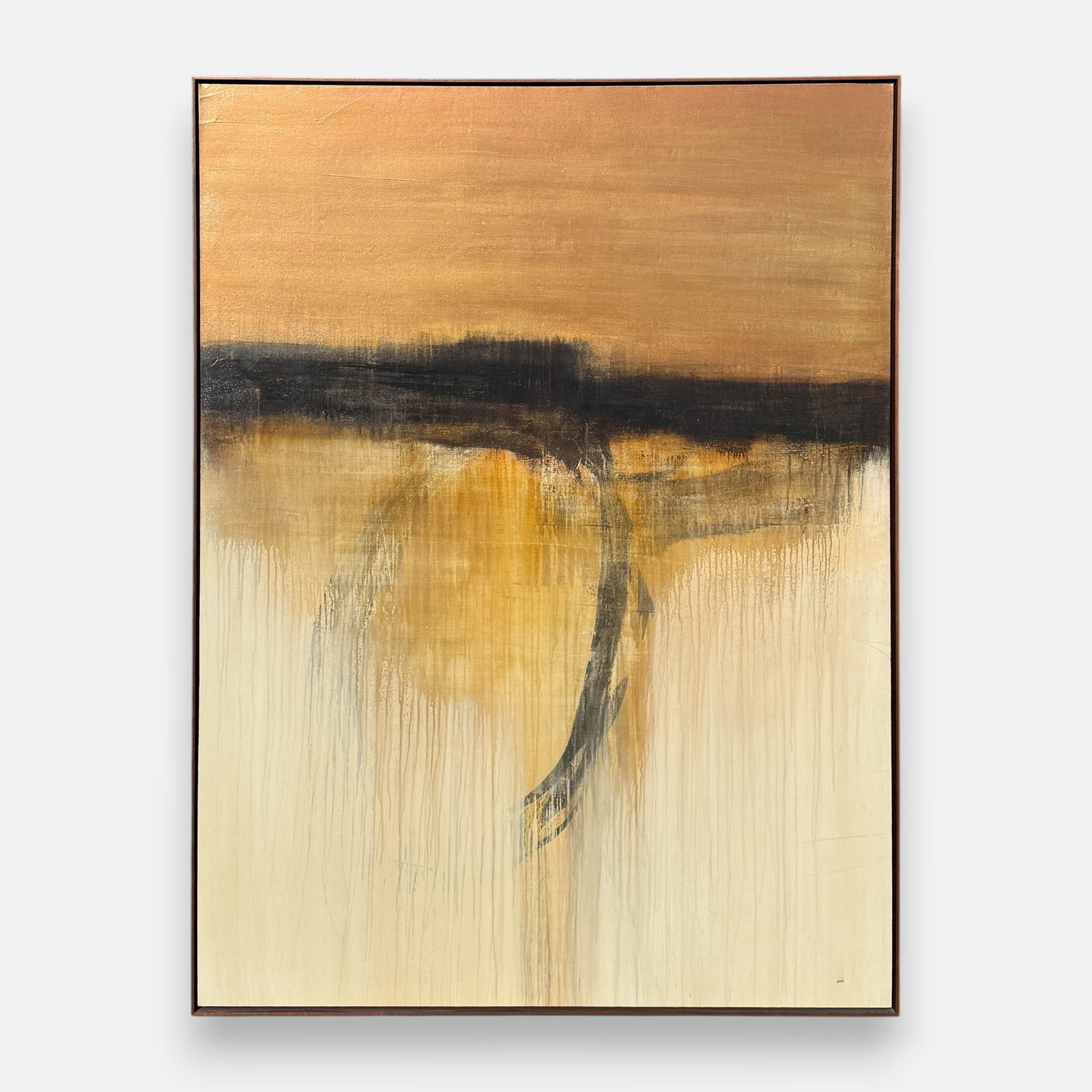 Sarah Stockstill Abstract Expressionist Oil on Canvas Large Painting: Sarah Stockstill (American, b. 1972), oil on canvas, signed "Stockstill" lower right. Very good condition. Approx. canvas size 66" x 48 1/2". For shipping, we highly recommend Donald Camden at UPS Sto