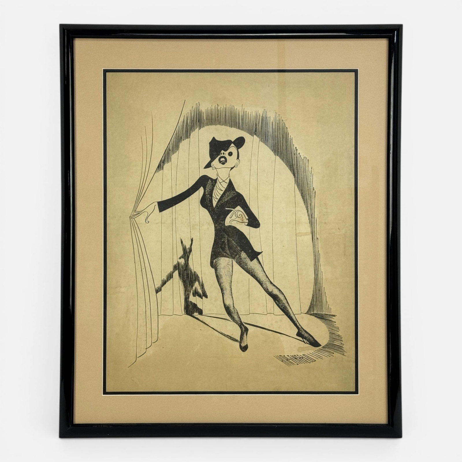 Al Hirschfeld "Judy Garland" Etching Caricature Framed Print: Framed, matted, and sealed. Fair sight condition. Unexamined out of frame. Approx. sight size 20 1/2" x 16". For shipping, we highly recommend Donald Camden at UPS Store 4608. Alternatively, reach out