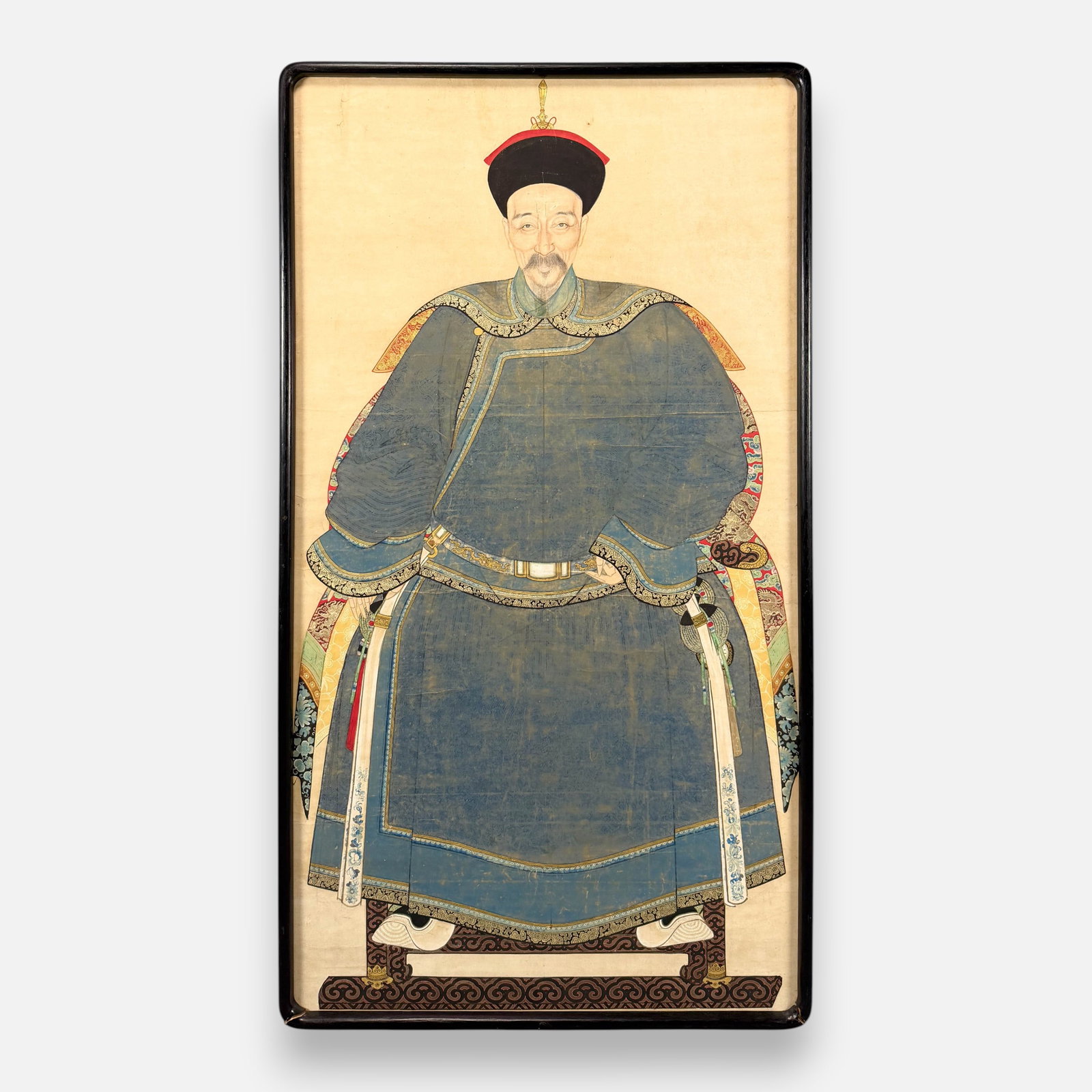 Antique Qing Dynasty Ink & Color Ancestor Large Portrait Painting #2: For shipping, we highly recommend Donald Camden at UPS Store 4608. Alternatively, reach out to one of our preferred shippers listed at the link below or elect for LiveShipping in the checkout screen. 