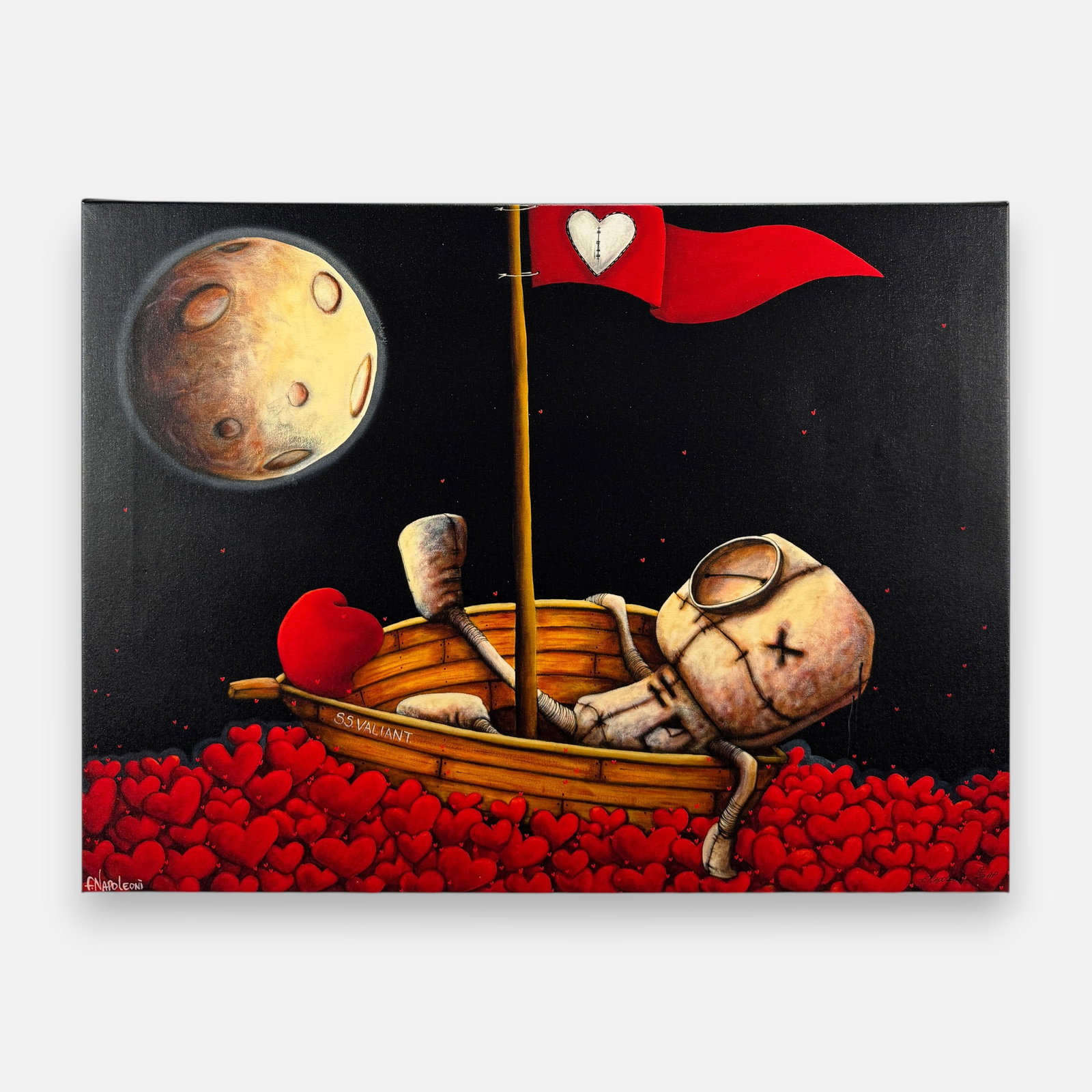 Fabio Napoleoni "Waves of Desire" Artist Proof Giclee Print: Fabio Napoleoni (American, b. 1972), Waves of Desire, signed, editioned and numbered #17/27. Approx. sight size 17 3/4" x 35 1/2". For shipping, we highly recommend Donald Camden at UPS Store 4608.