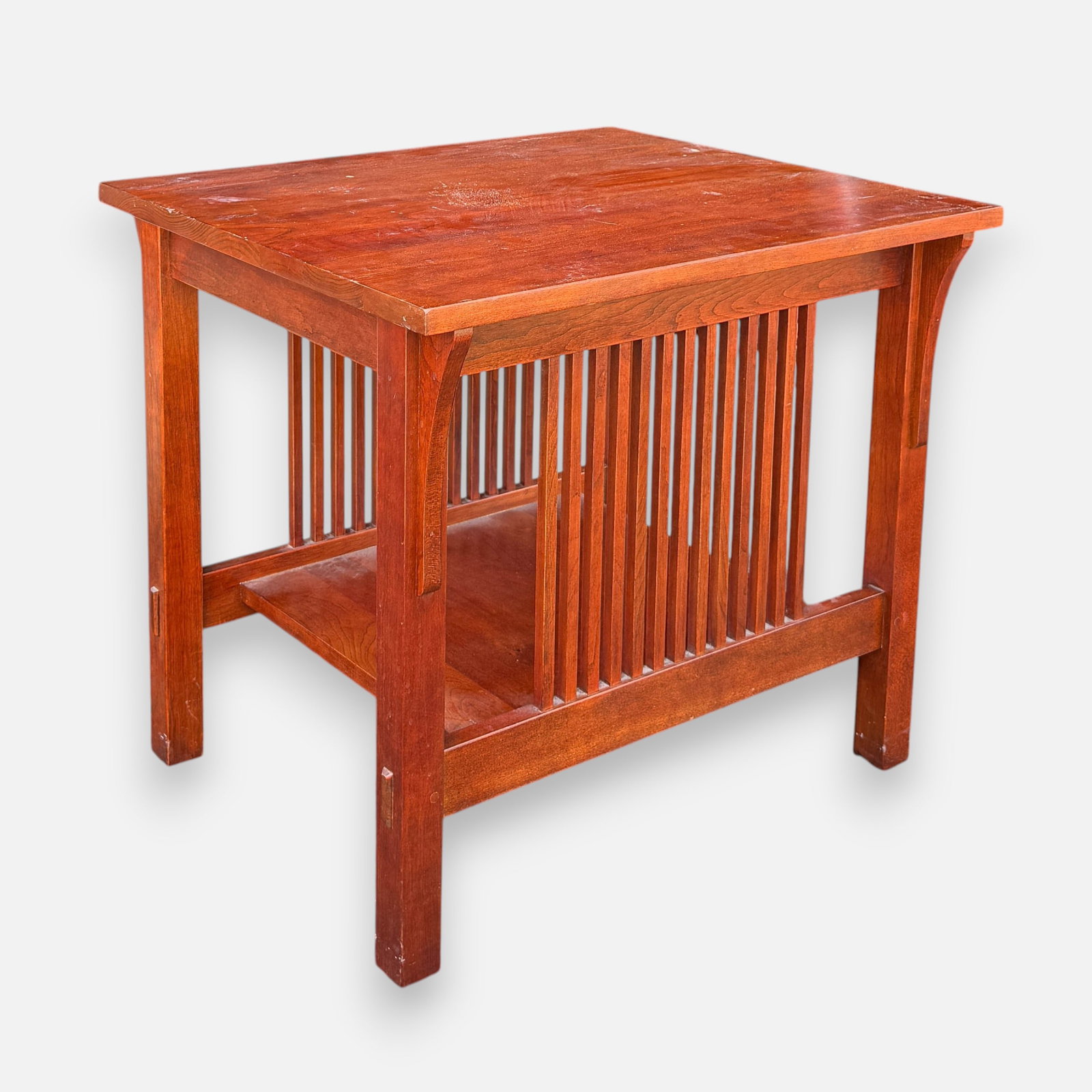 Modern Stickley Cherry Side Table (1 of 6)