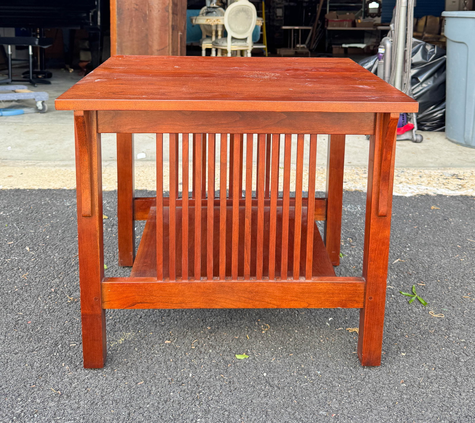 Modern Stickley Cherry Side Table - 2