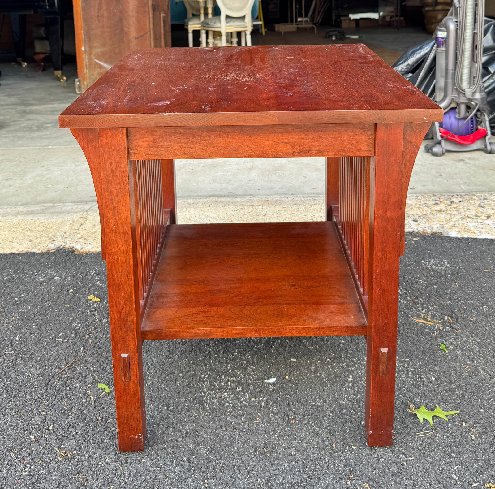 Modern Stickley Cherry Side Table - 4
