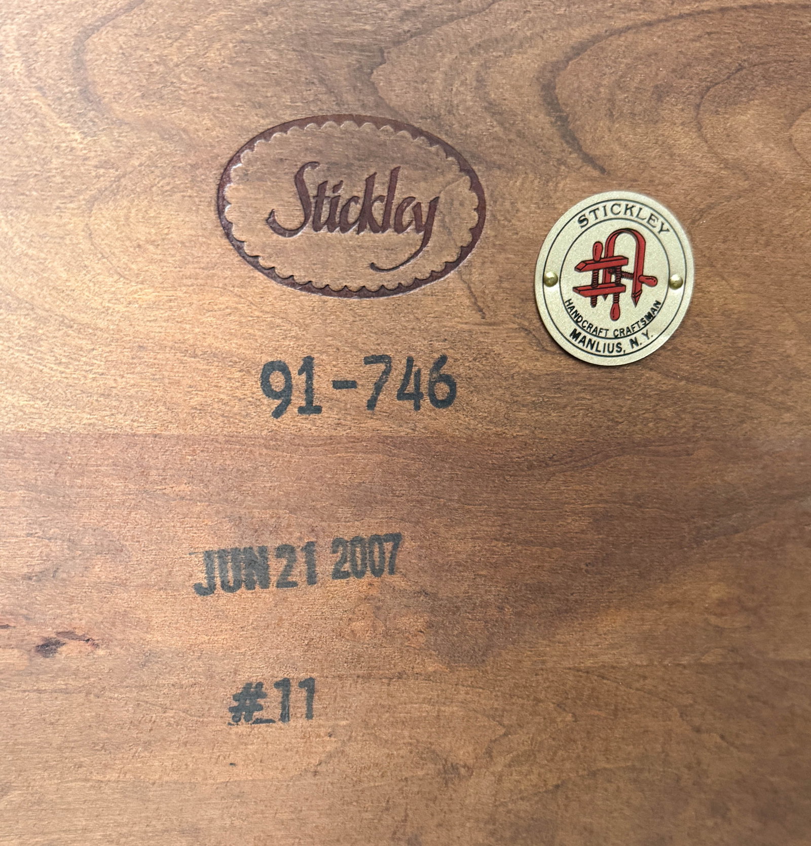 Modern Stickley Cherry Side Table - 6