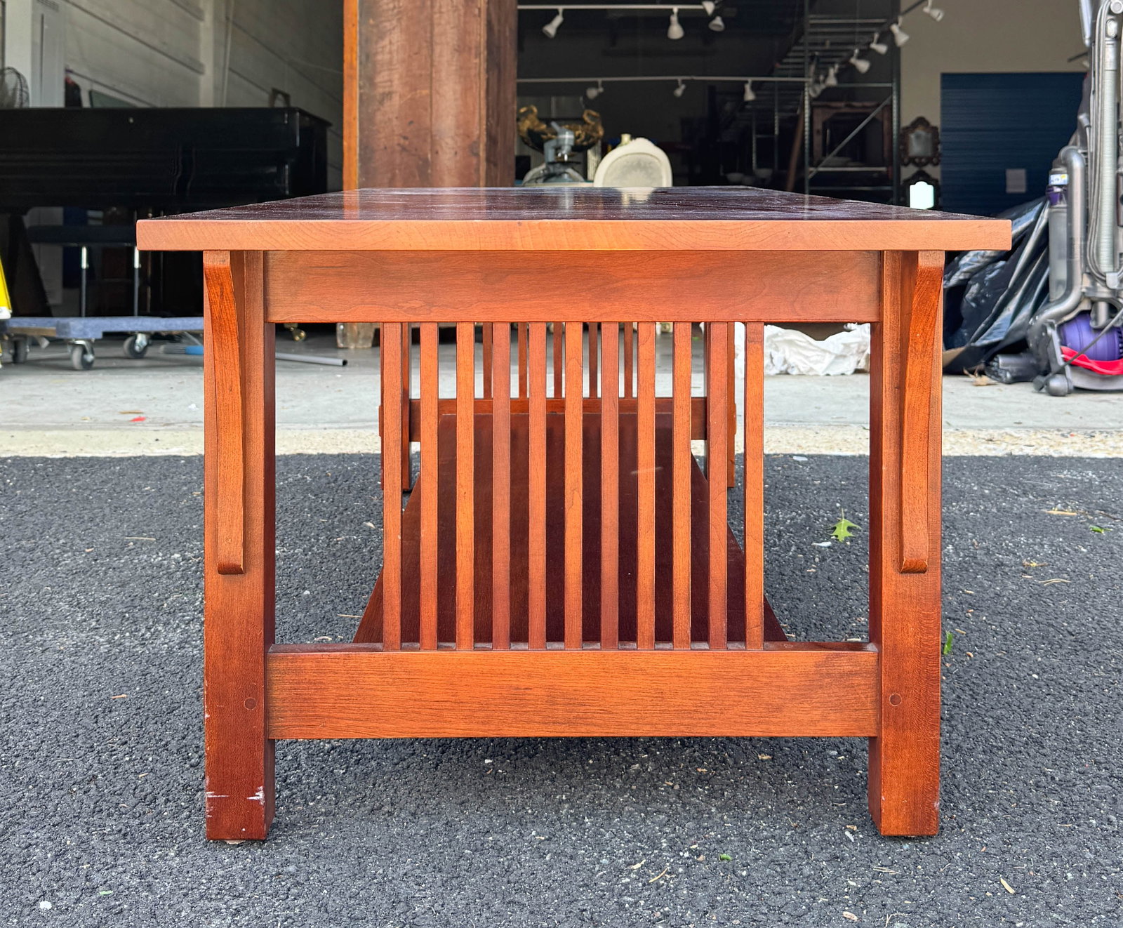Modern Stickley Cherry Coffee Table - 4