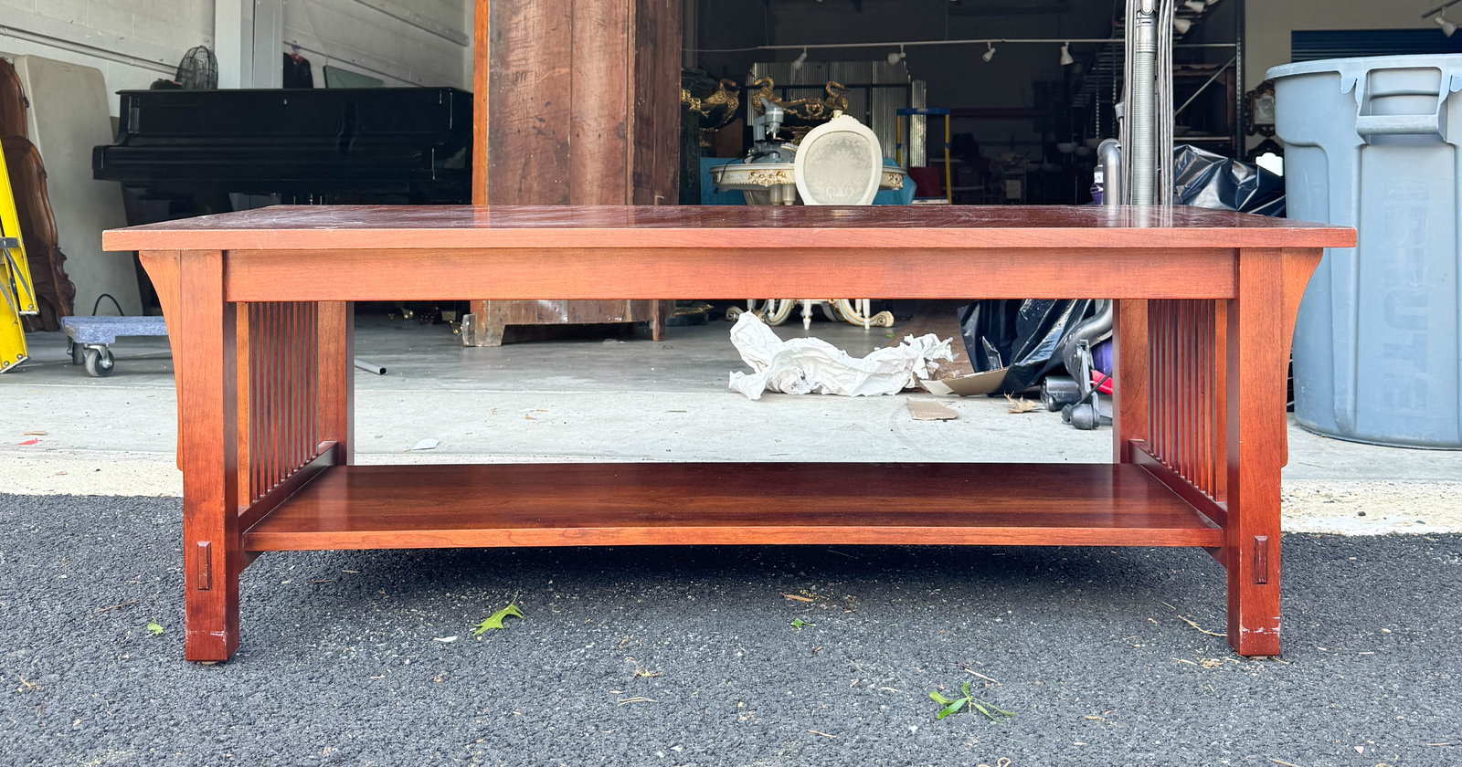 Modern Stickley Cherry Coffee Table - 5
