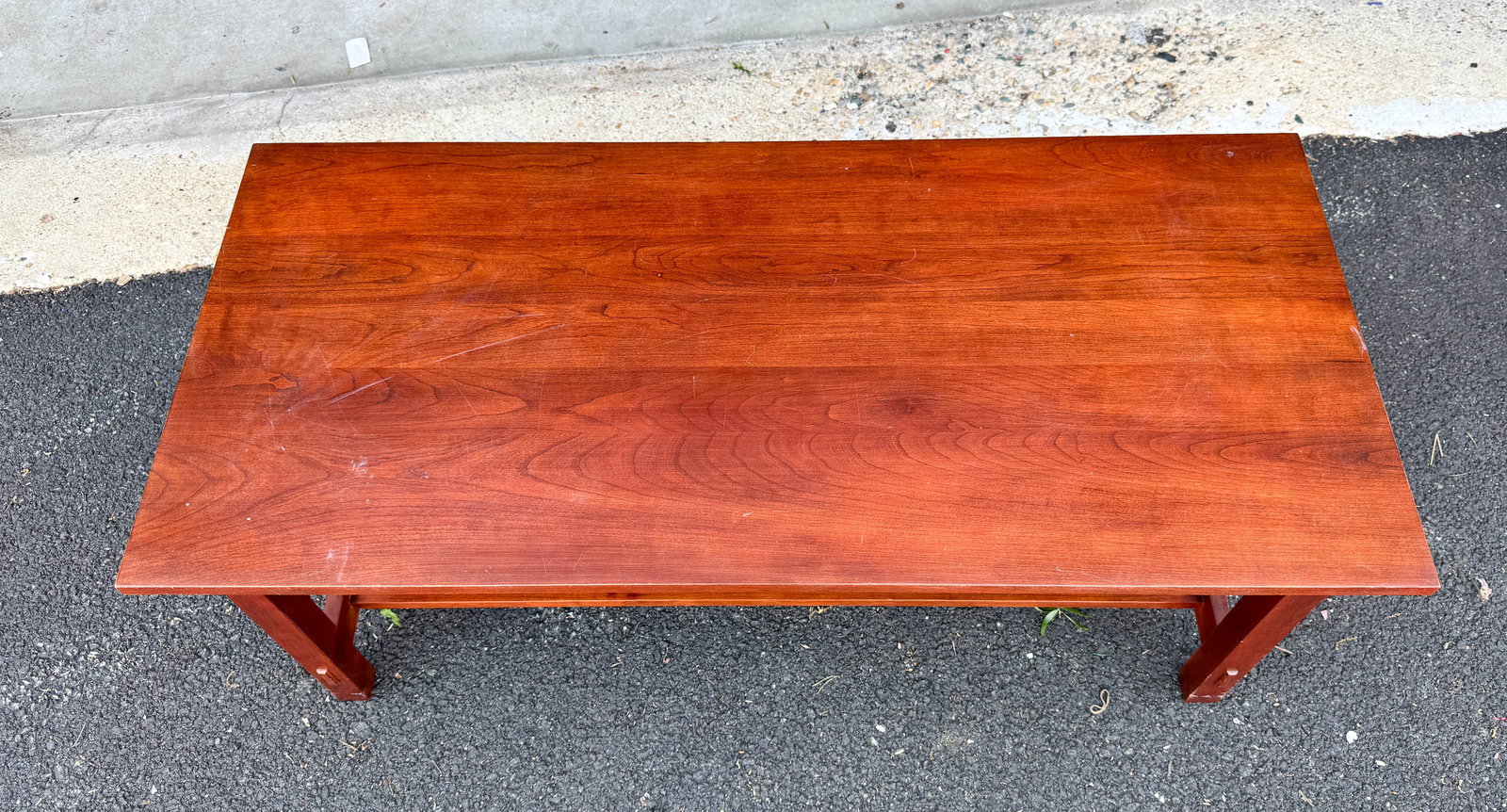 Modern Stickley Cherry Coffee Table - 6
