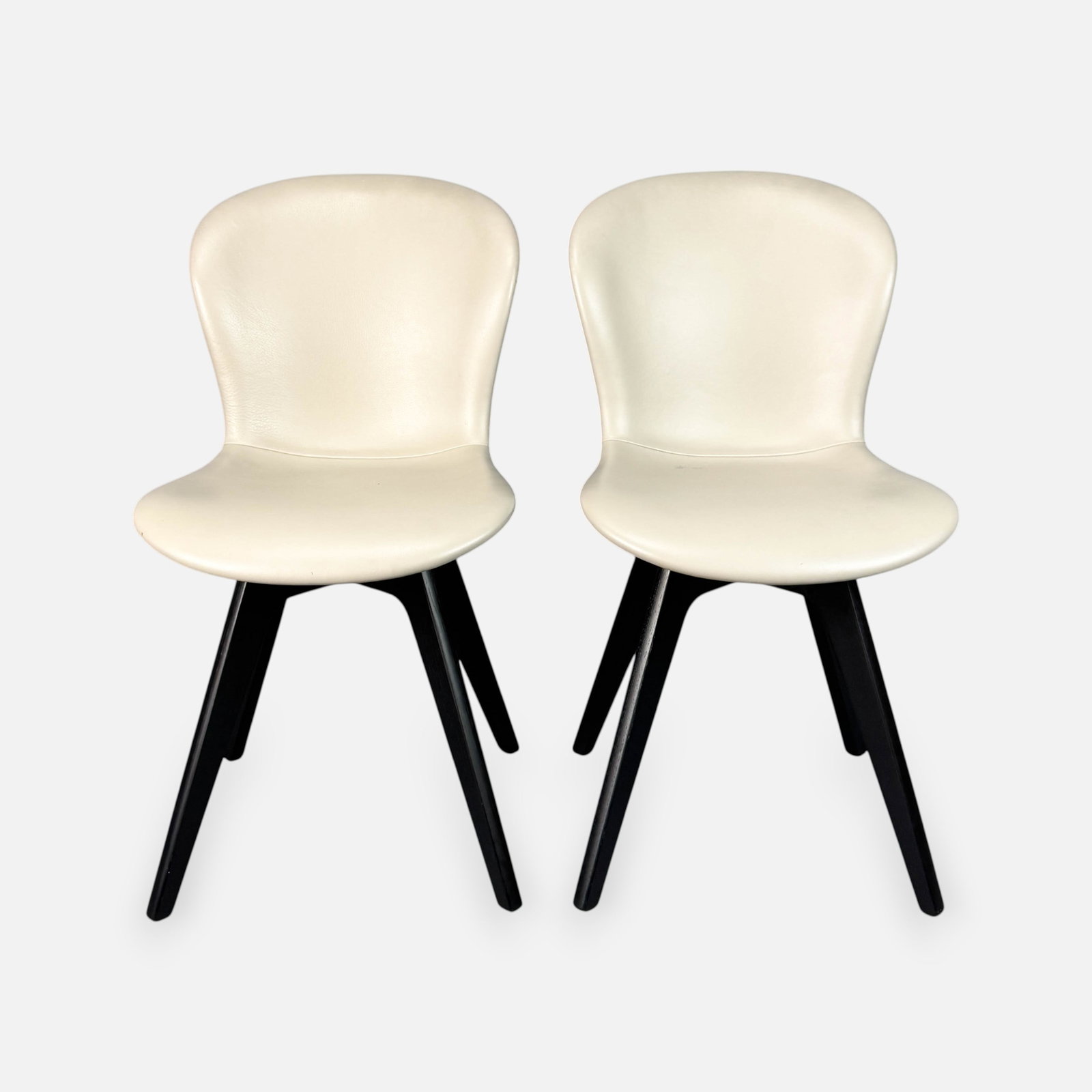 Pair BoConcept Hauge Swivel Chairs: Good lightly used condition as shown. For shipping, we highly recommend Donald Camden at UPS Store 4608. Alternatively, reach out to one of our preferred shippers listed at the link below or elect