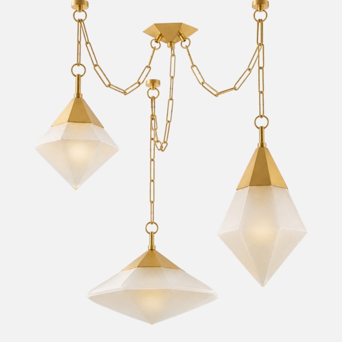 Corbett Lighting "Angelique" Bauhaus Style Brass 3-Light Pendant Ceiling Fixture #1: For shipping, we highly recommend Donald Camden at UPS Store 4608. Alternatively, reach out to one of our preferred shippers listed at the link below or elect for LiveShipping in the checkout screen. 