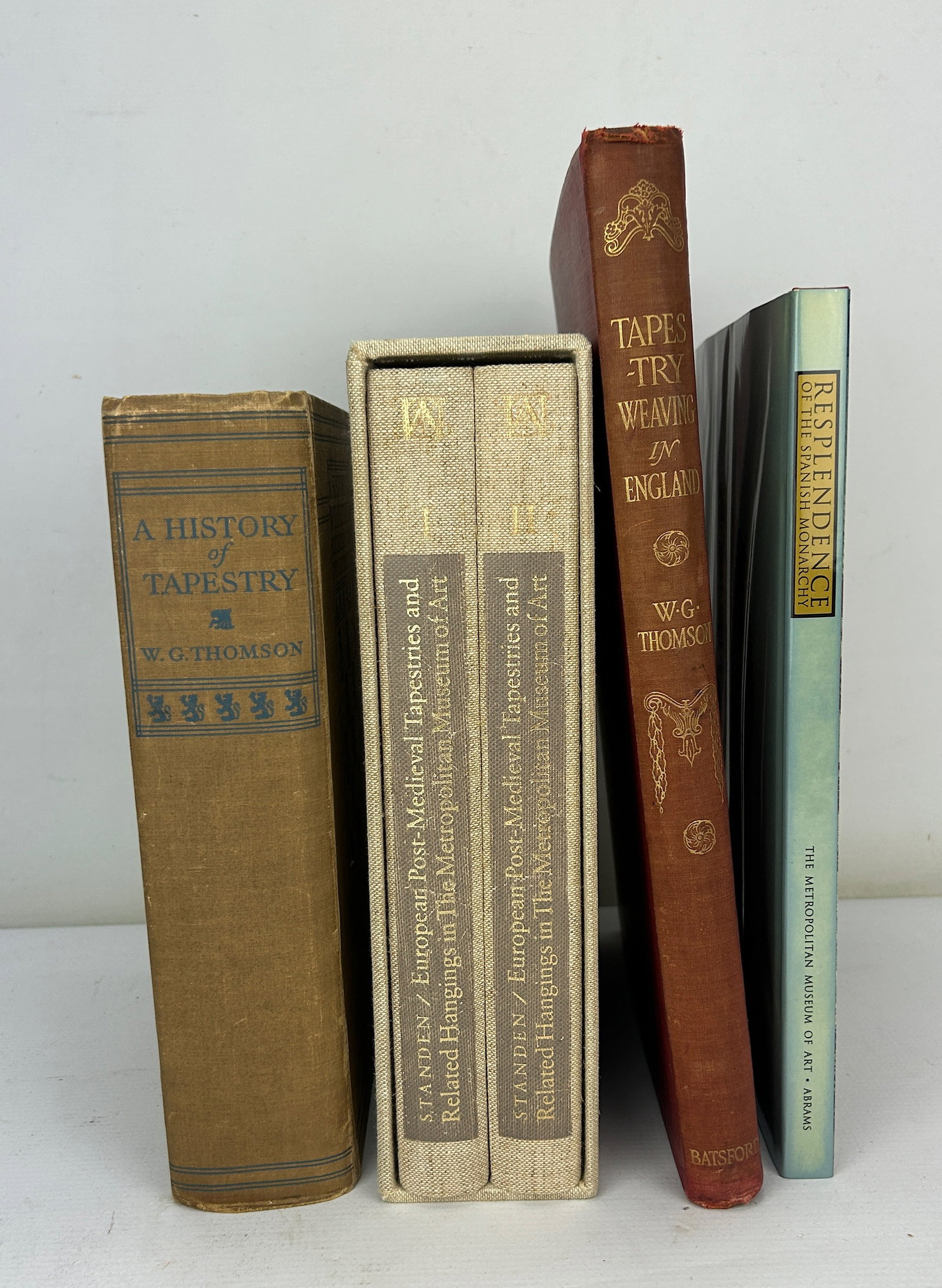 Four Piece Collection: Antique Tapestry Fabric Books 1st Editions Illustrated (1 of 17)