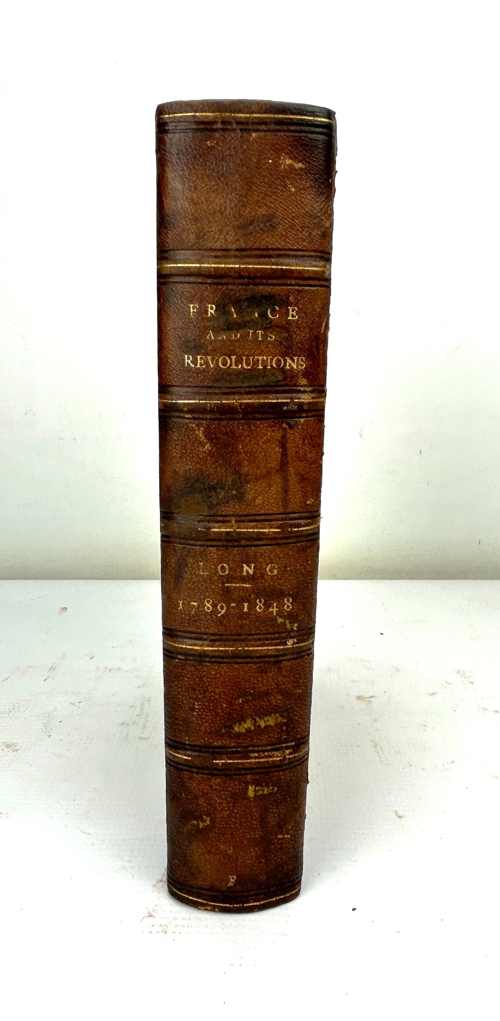 1850 France and Its Revolutions by George Long Leather Bound Book (1 of 2)